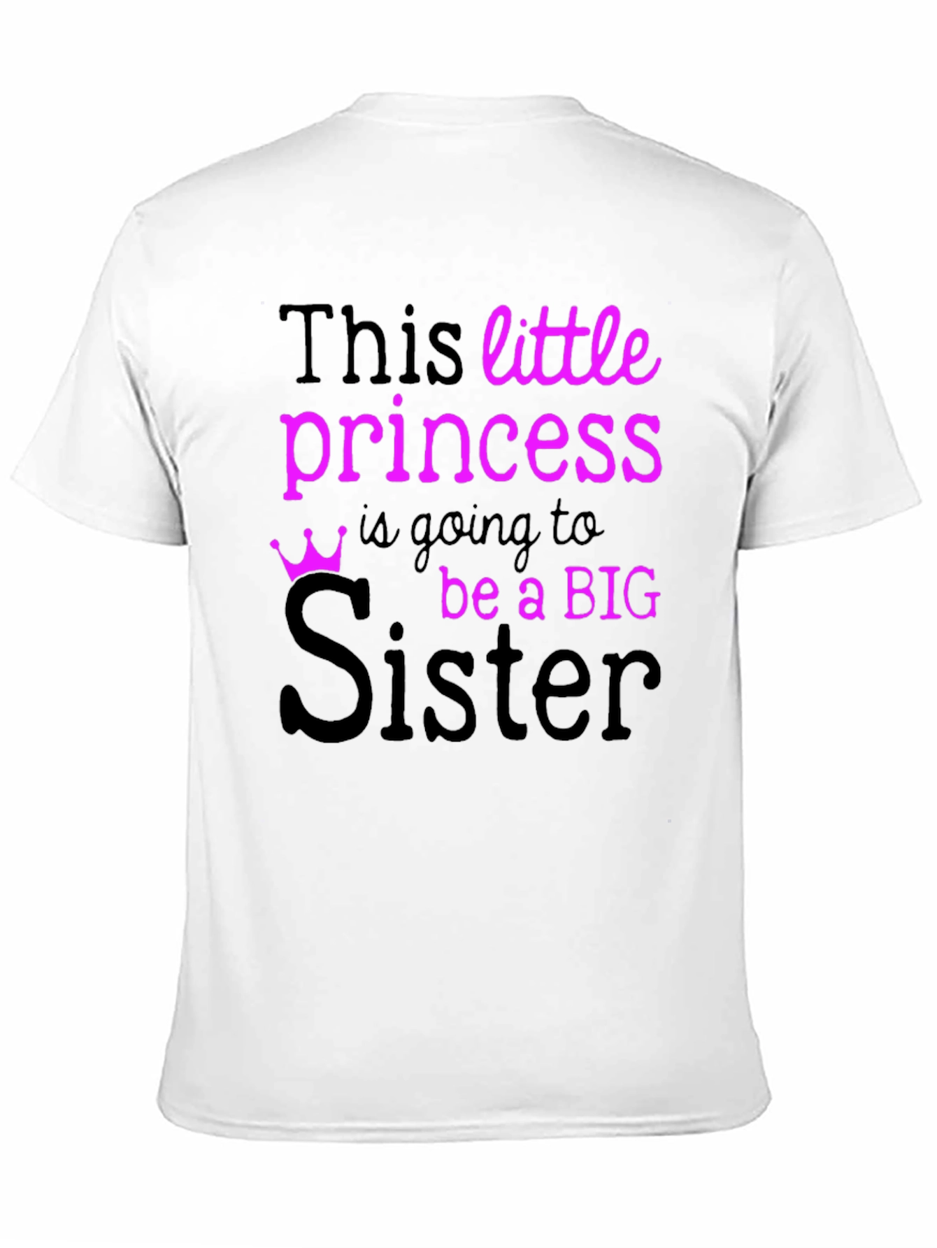 Camiseta Hermana Mayor con Corona para Futuras Hermanas