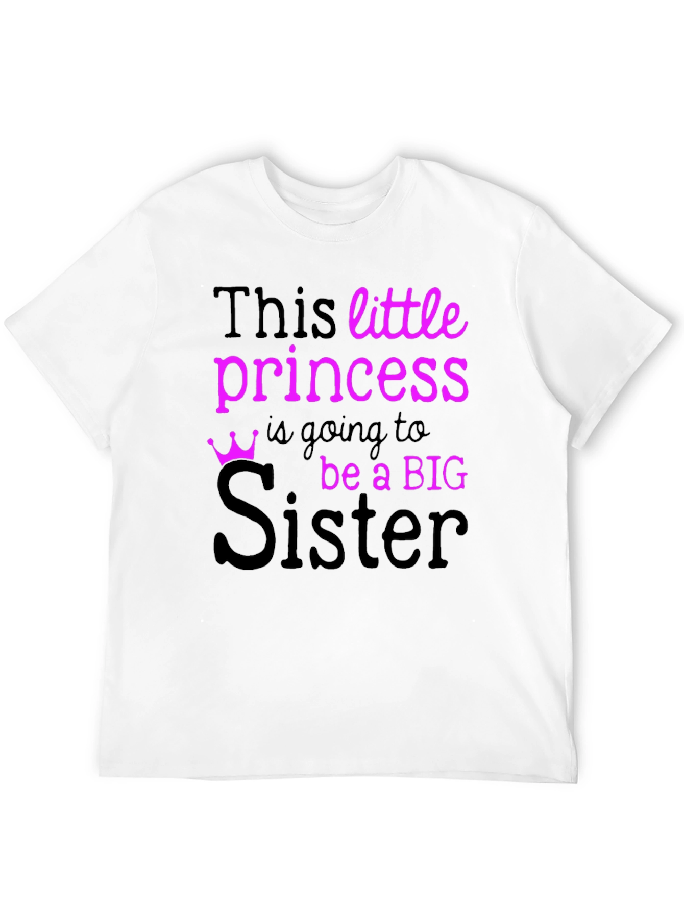 Camiseta Hermana Mayor con Corona para Futuras Hermanas