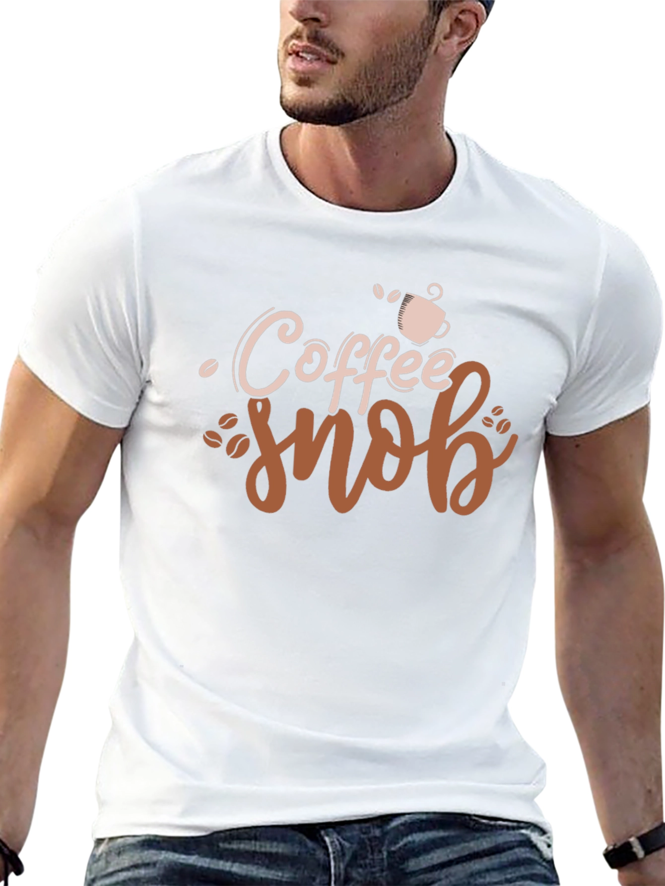 Camiseta Negra Coffee Snob Diseño Original