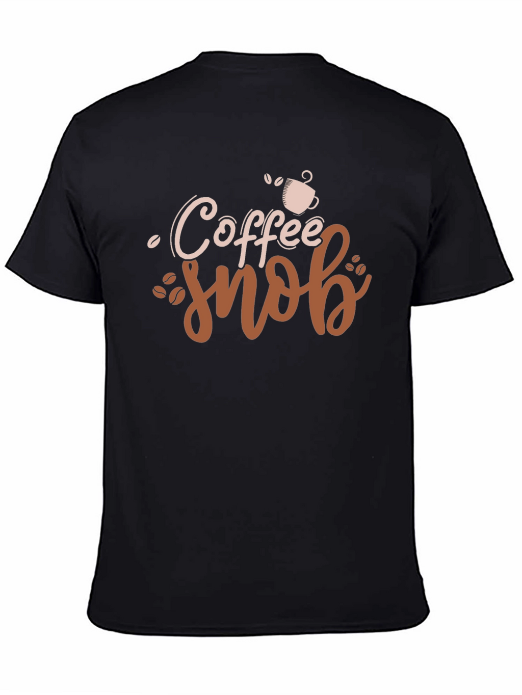 Camiseta Negra Coffee Snob Diseño Original