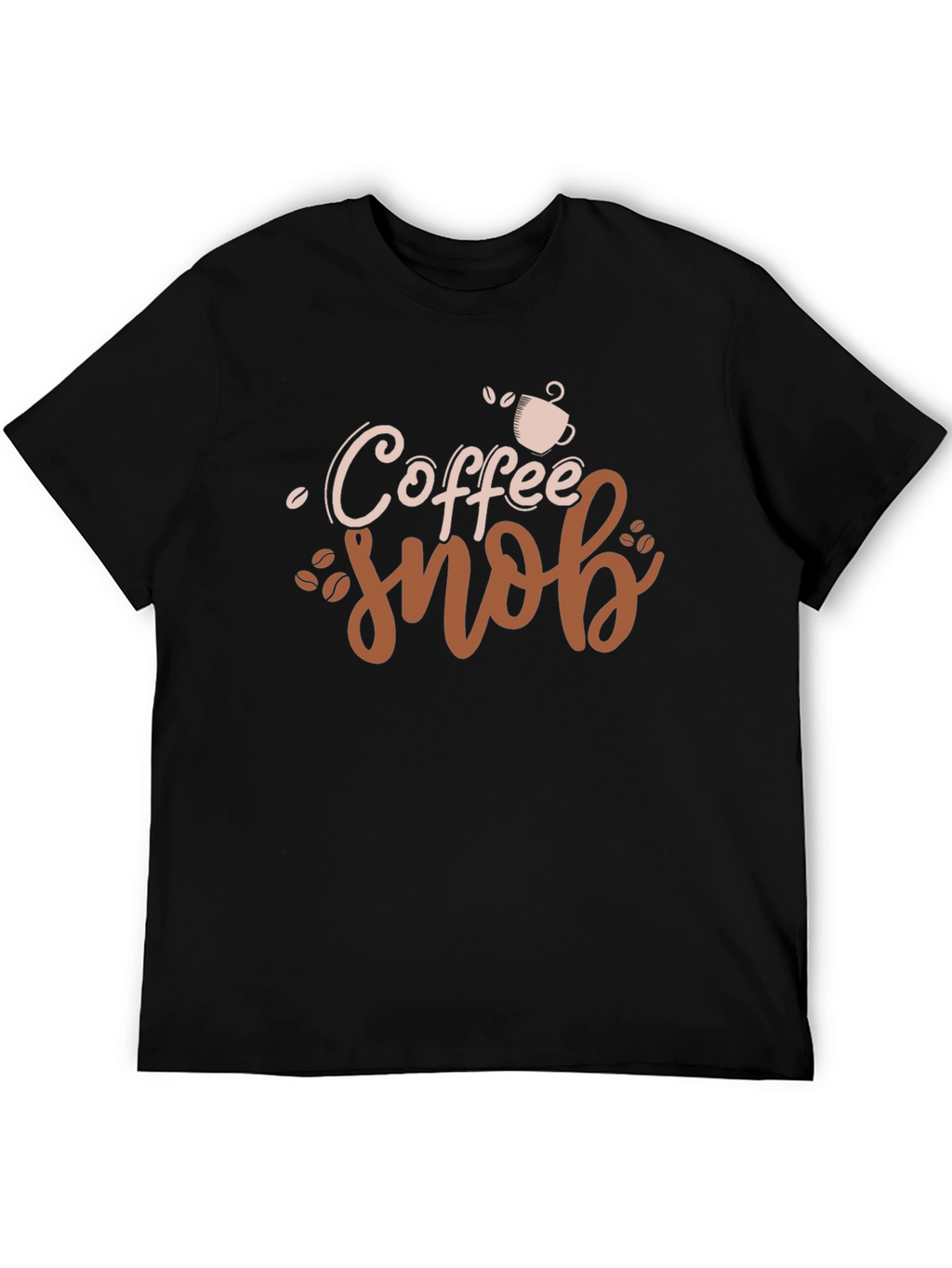 Camiseta Negra Coffee Snob Diseño Original