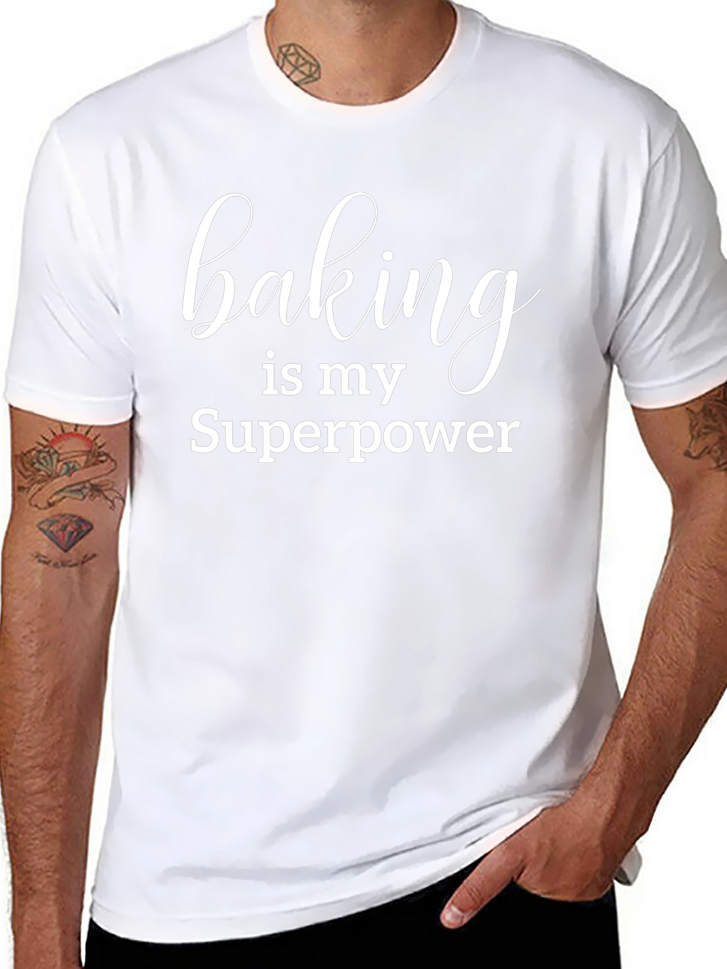 Camiseta Negra Baking is my Superpower