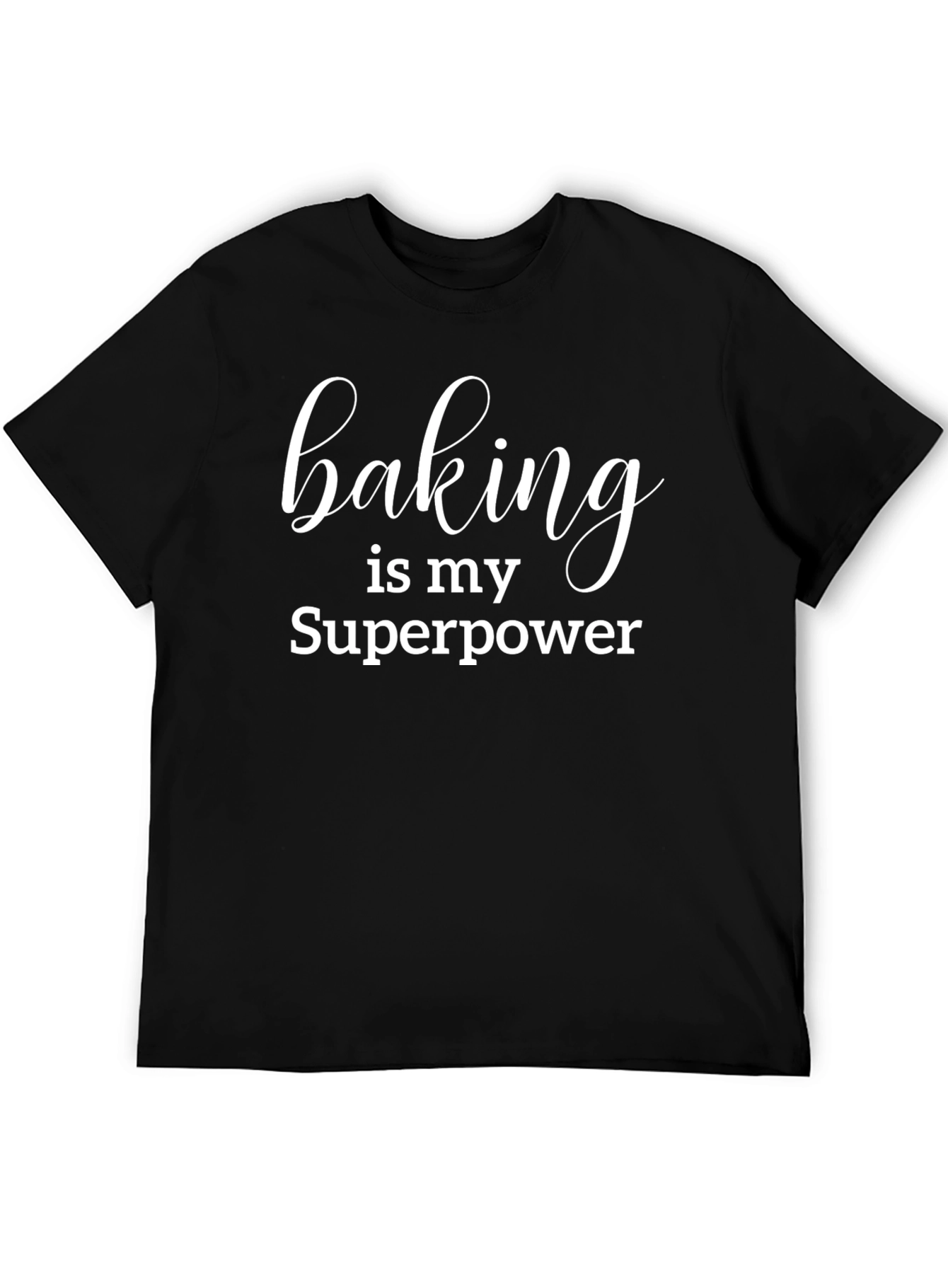 Camiseta Negra Baking is my Superpower