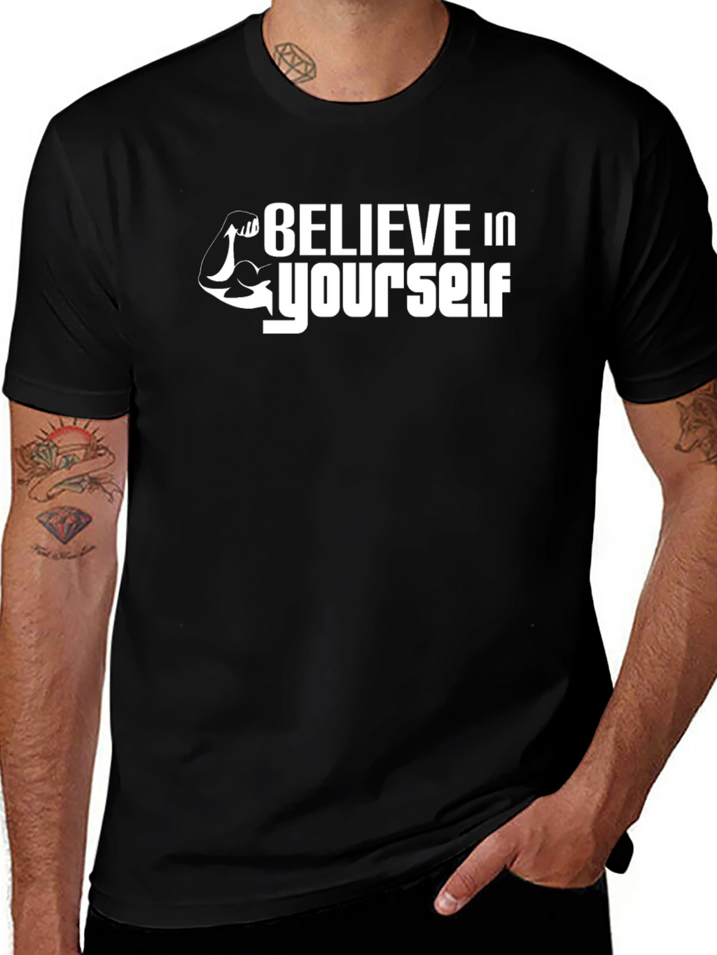 Camiseta Negra Believe In Yourself