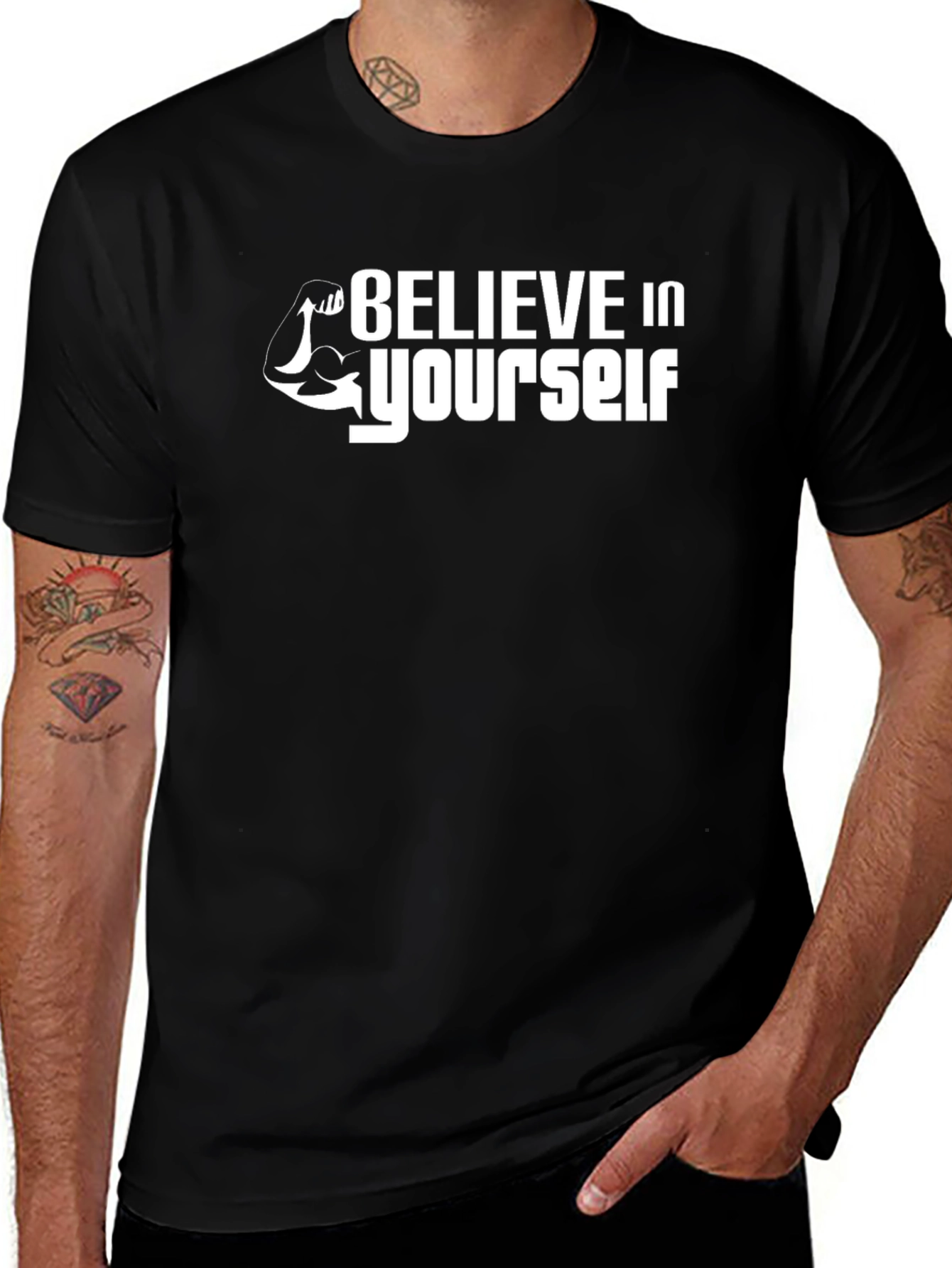 Camiseta Negra Believe In Yourself