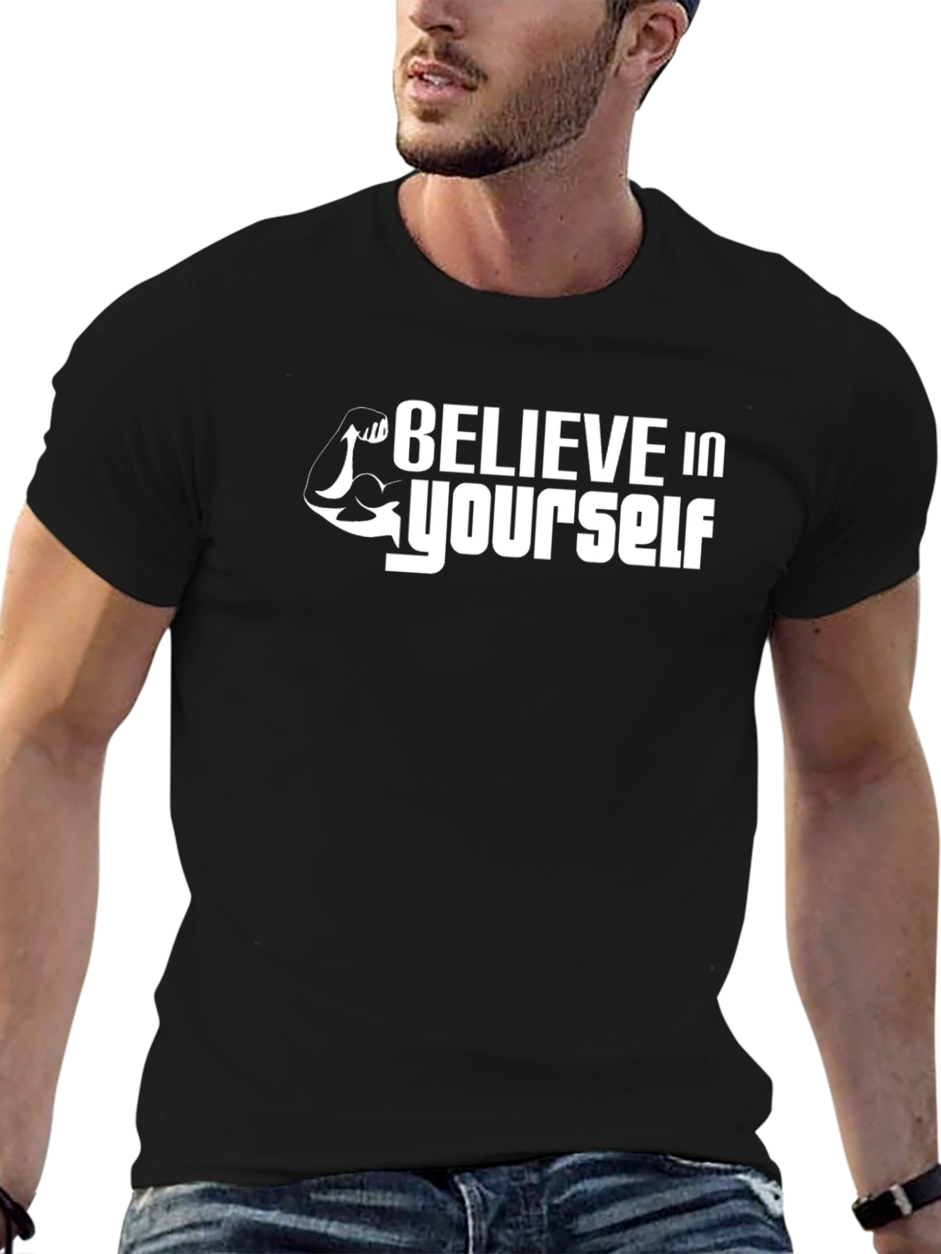 Camiseta Negra Believe In Yourself