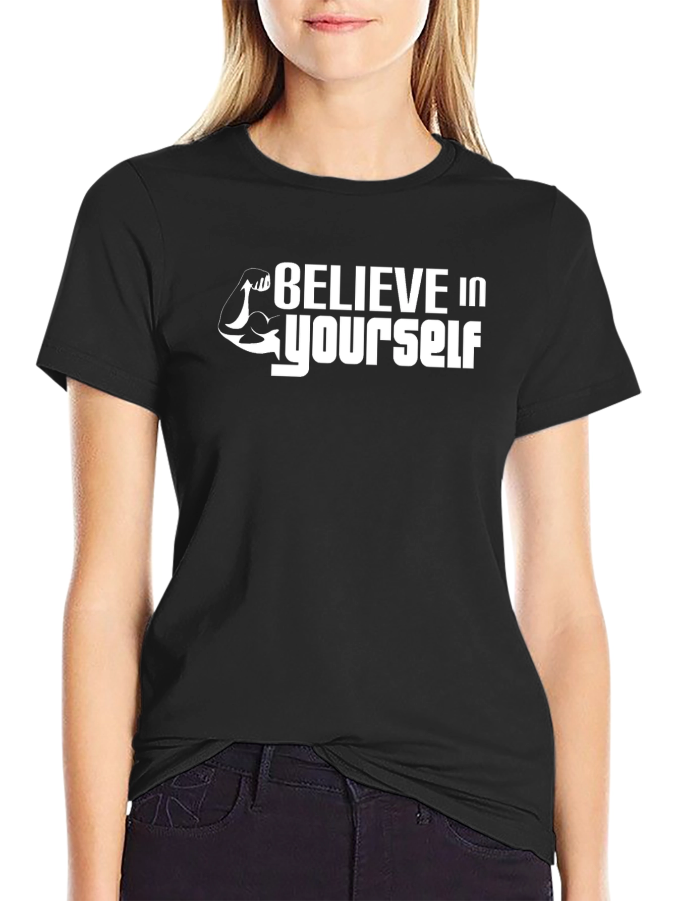 Camiseta Negra Believe In Yourself