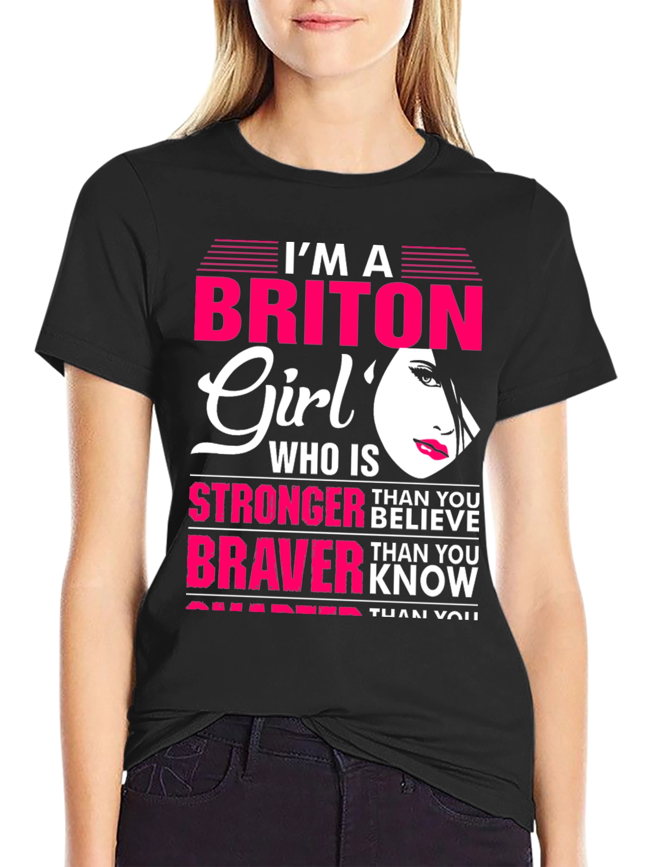 Camiseta Briton Girl para Mujer - Fuerte y Valiente