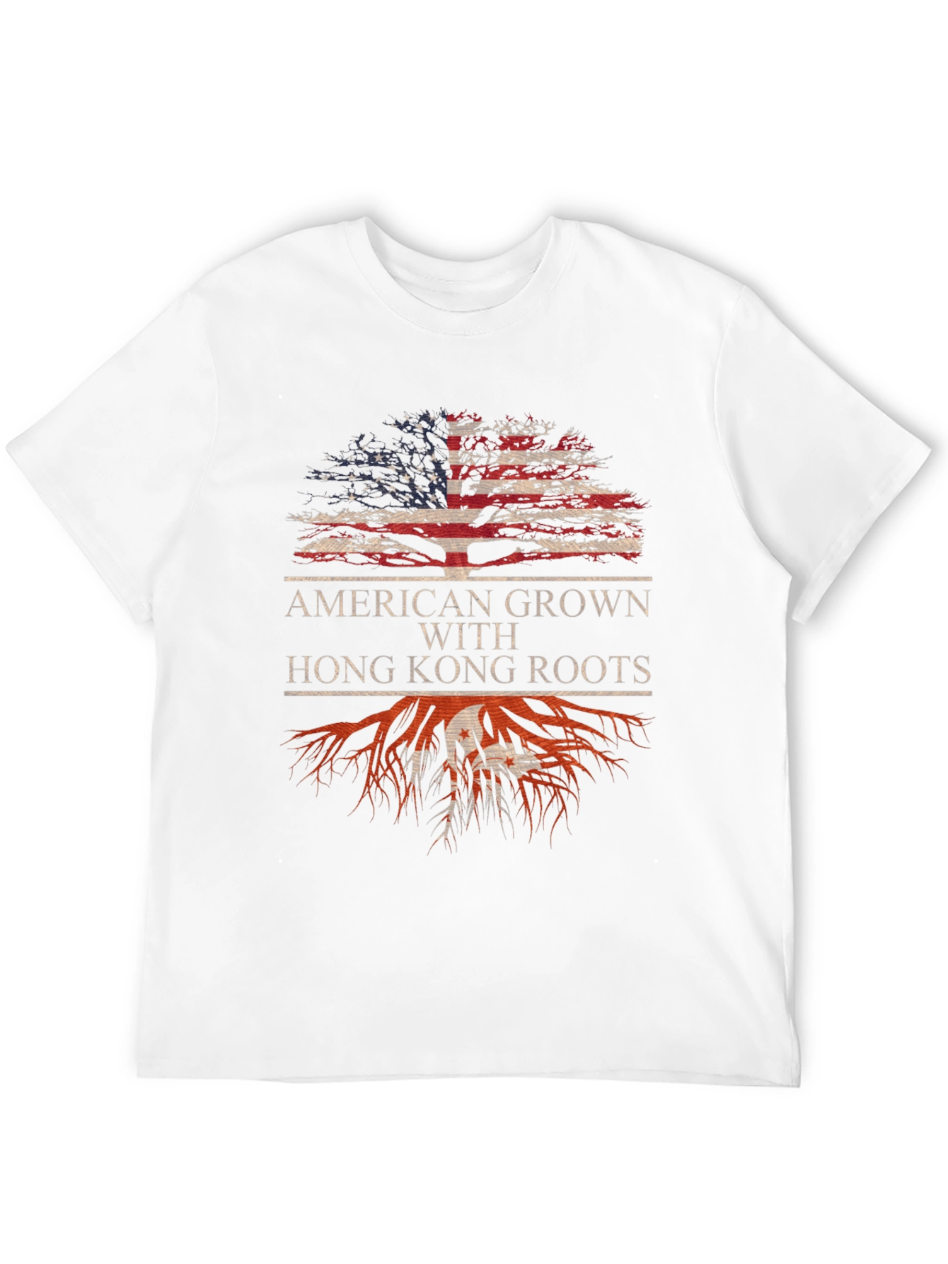 Camiseta Americana con Raíces de Hong Kong