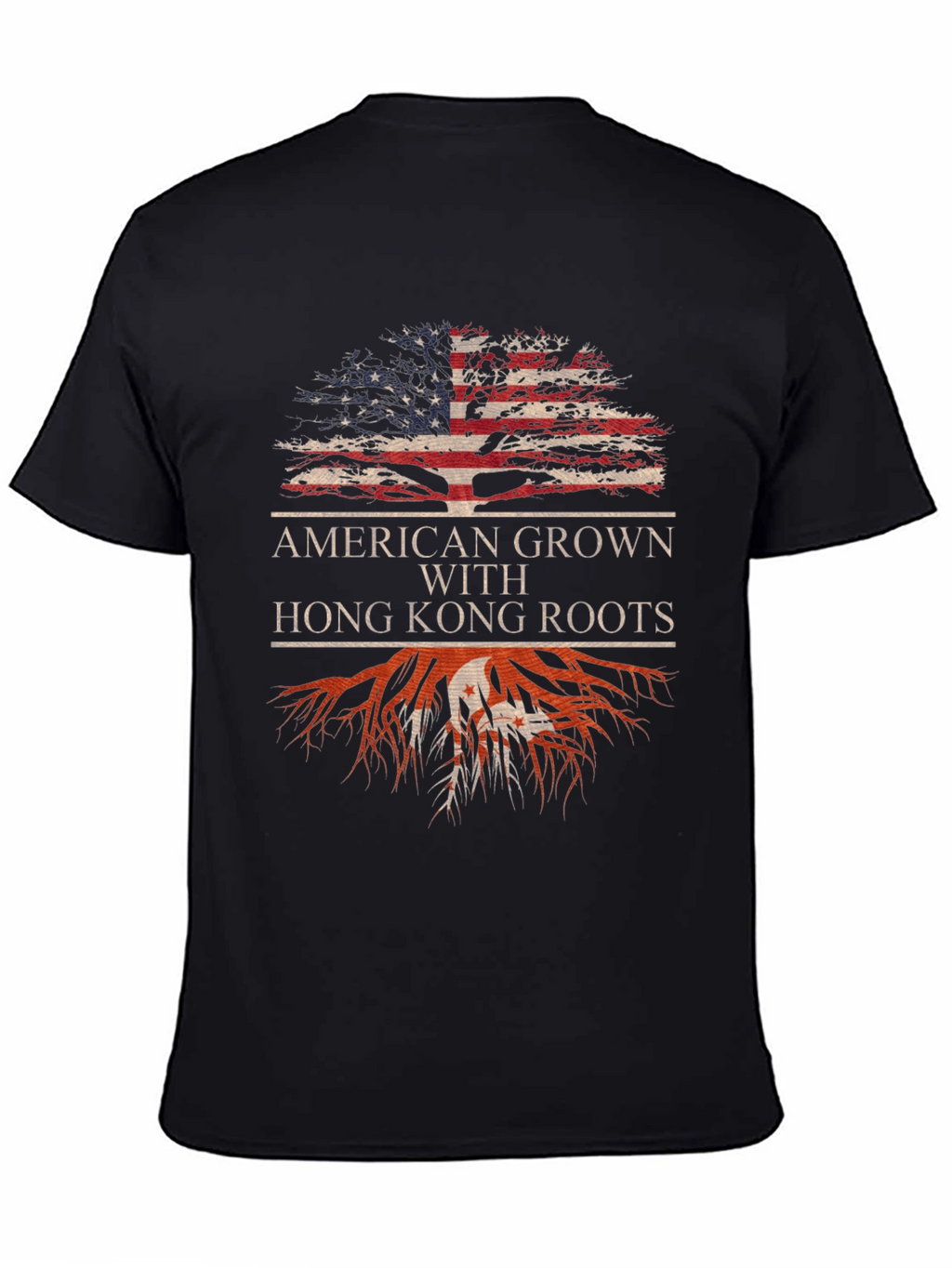 Camiseta Americana con Raíces de Hong Kong