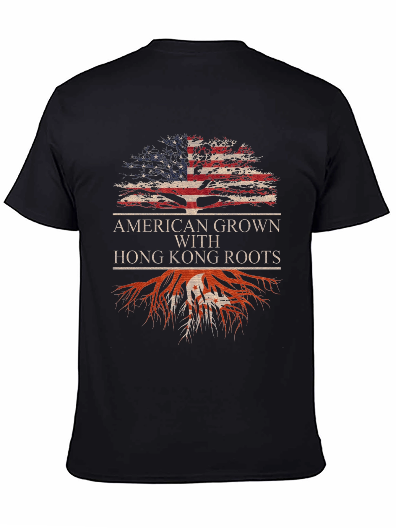 Camiseta Americana con Raíces de Hong Kong