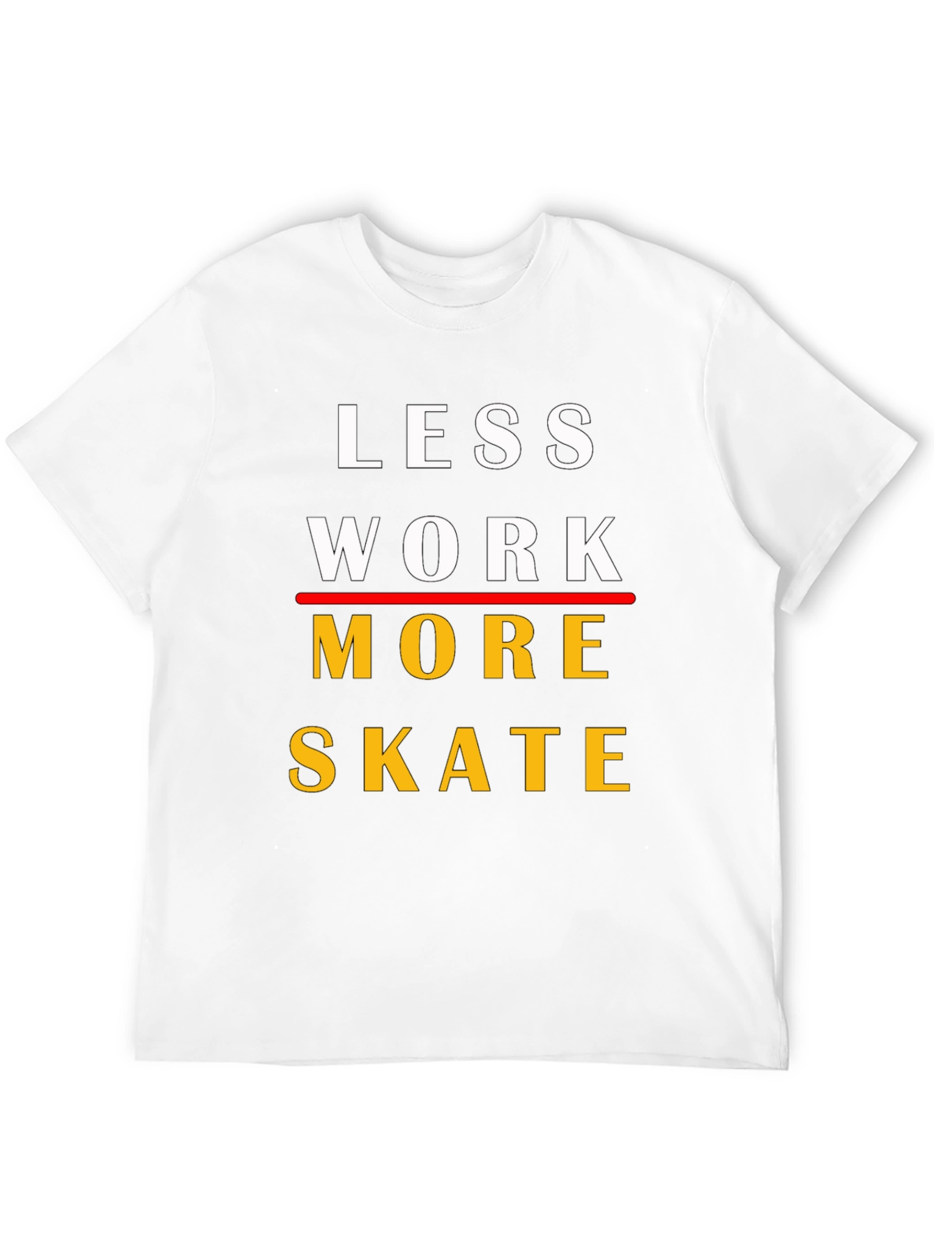 Camiseta Less Work More Skate