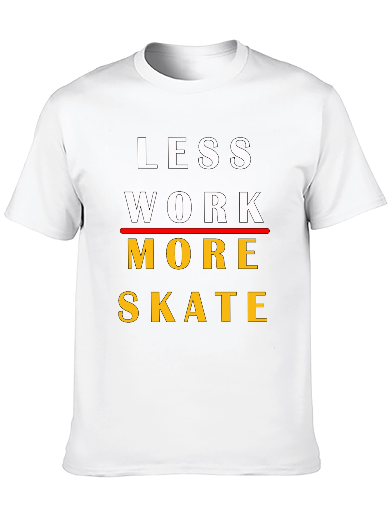 Camiseta Less Work More Skate