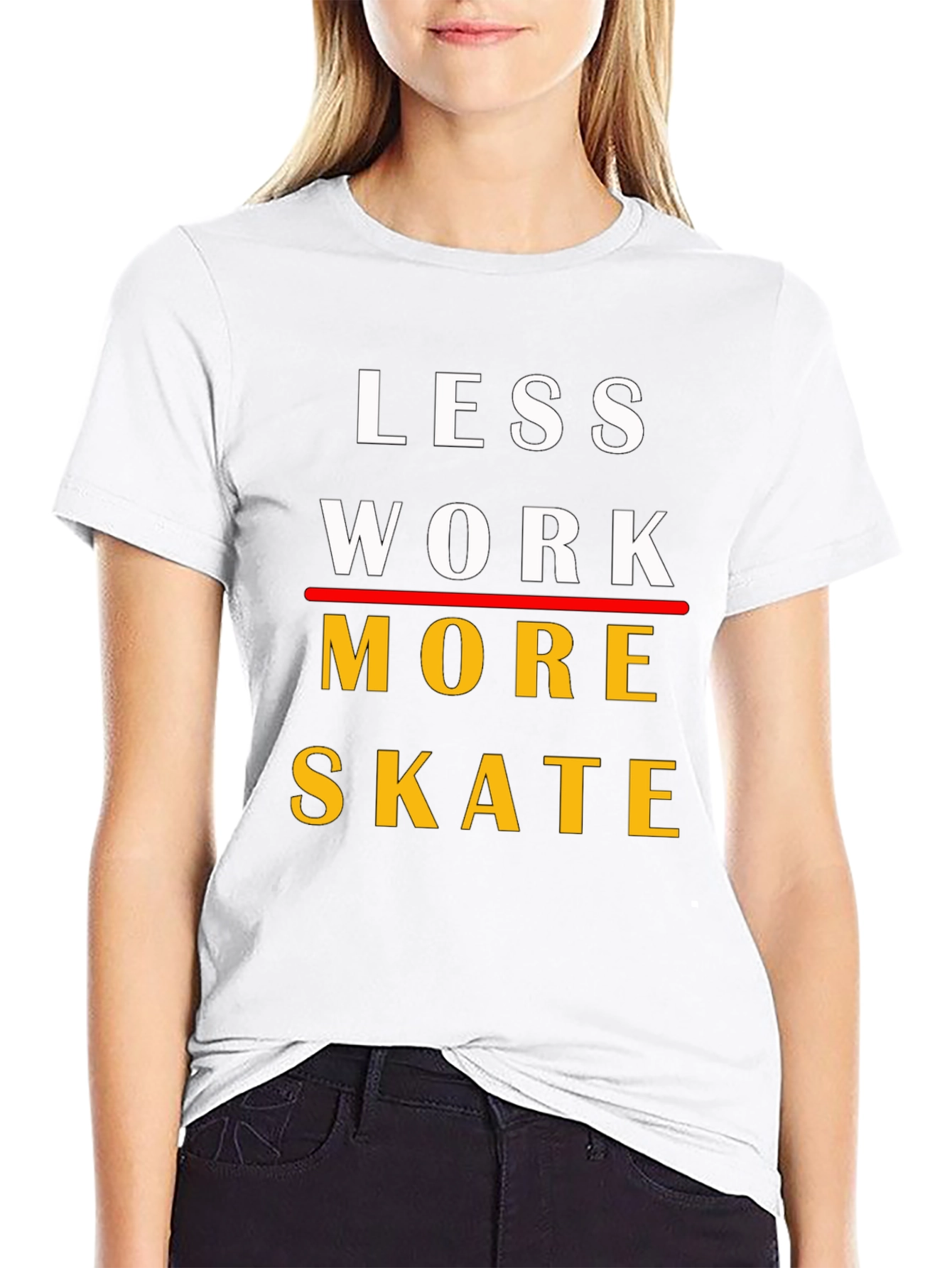 Camiseta Less Work More Skate