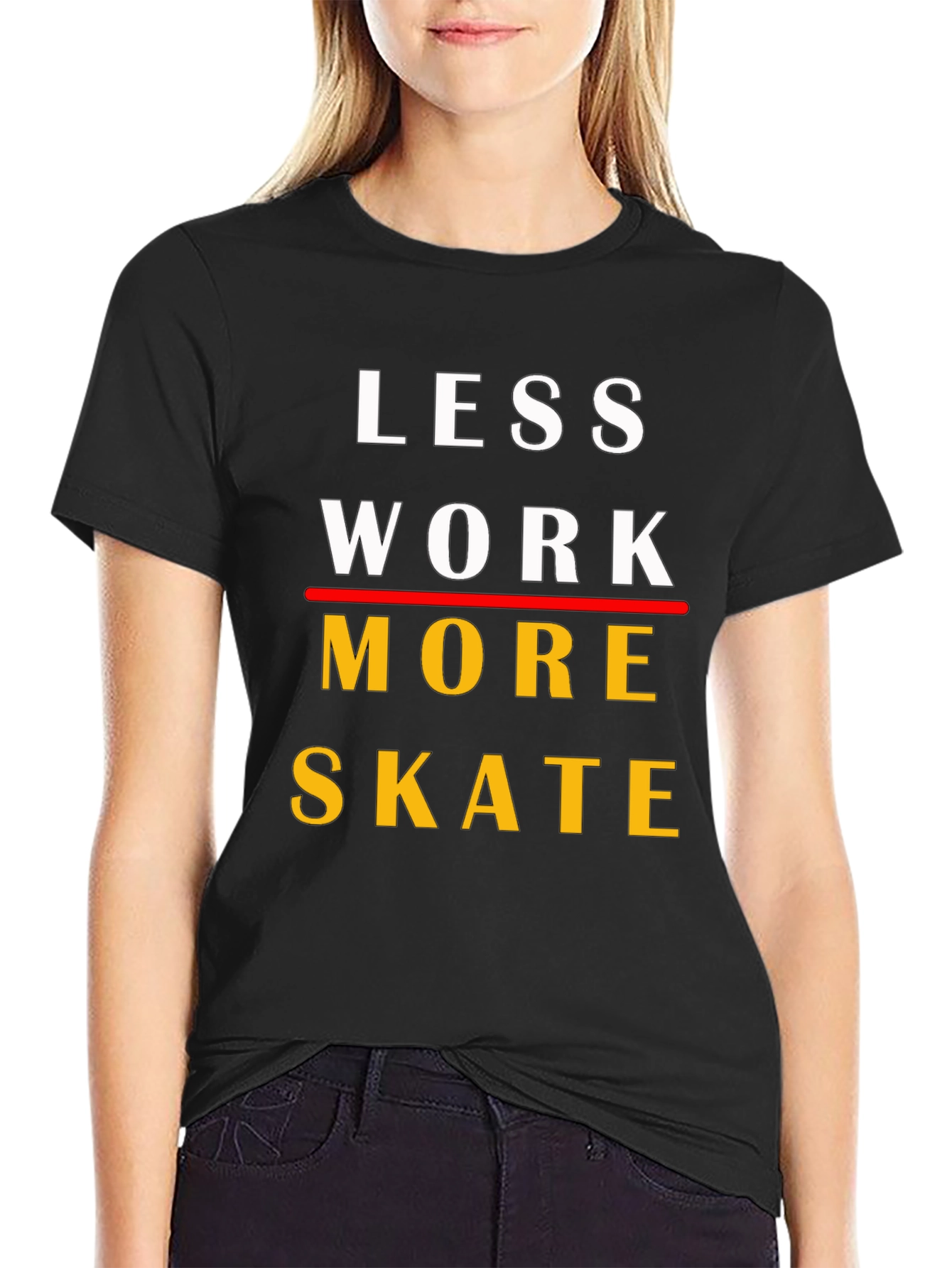 Camiseta Less Work More Skate