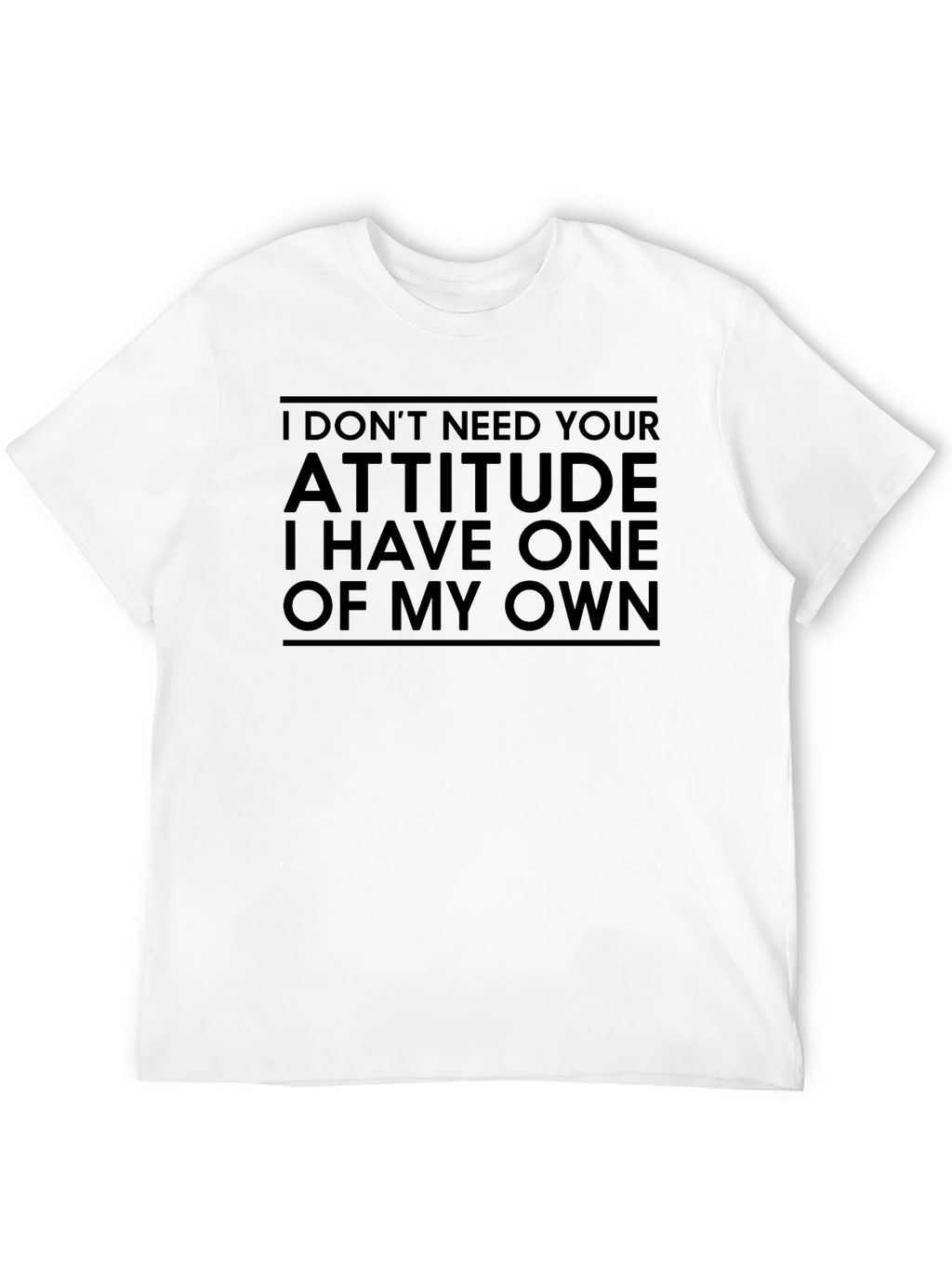 Camiseta Negra Actitud Propia para Hombre