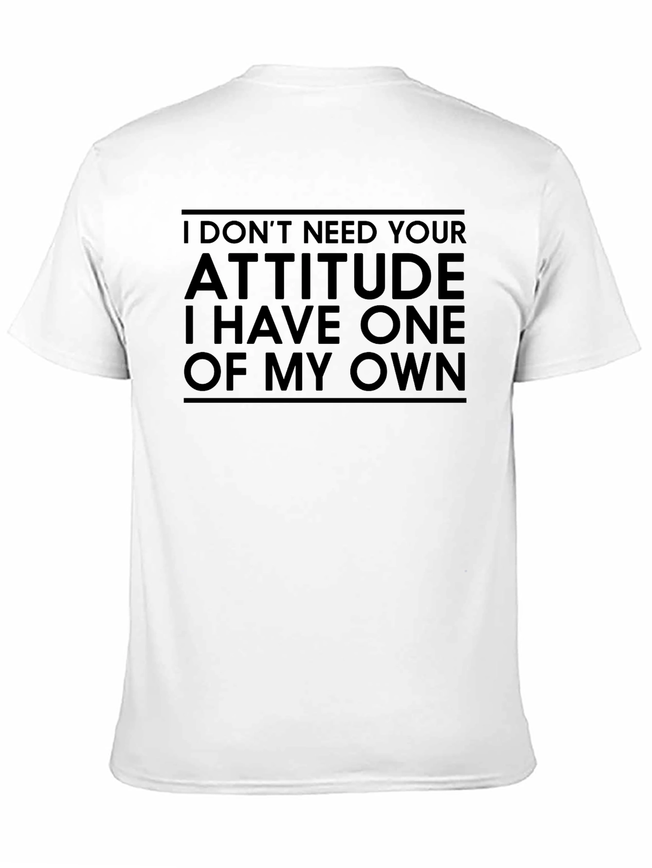 Camiseta Negra Actitud Propia para Hombre