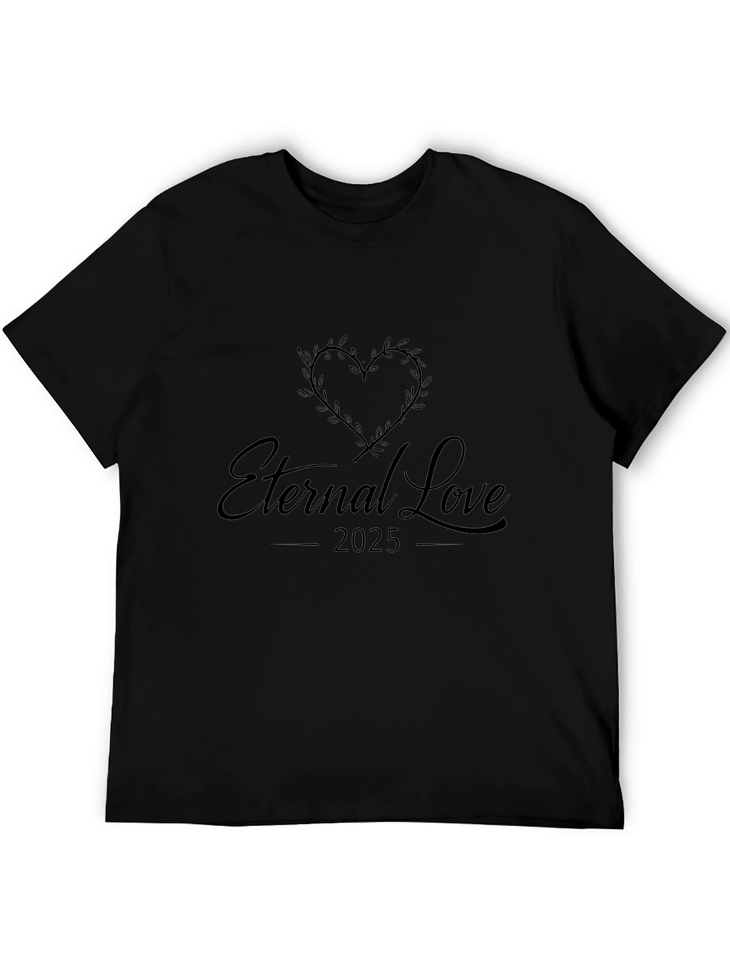Camiseta Negra Amor Eterno 2025