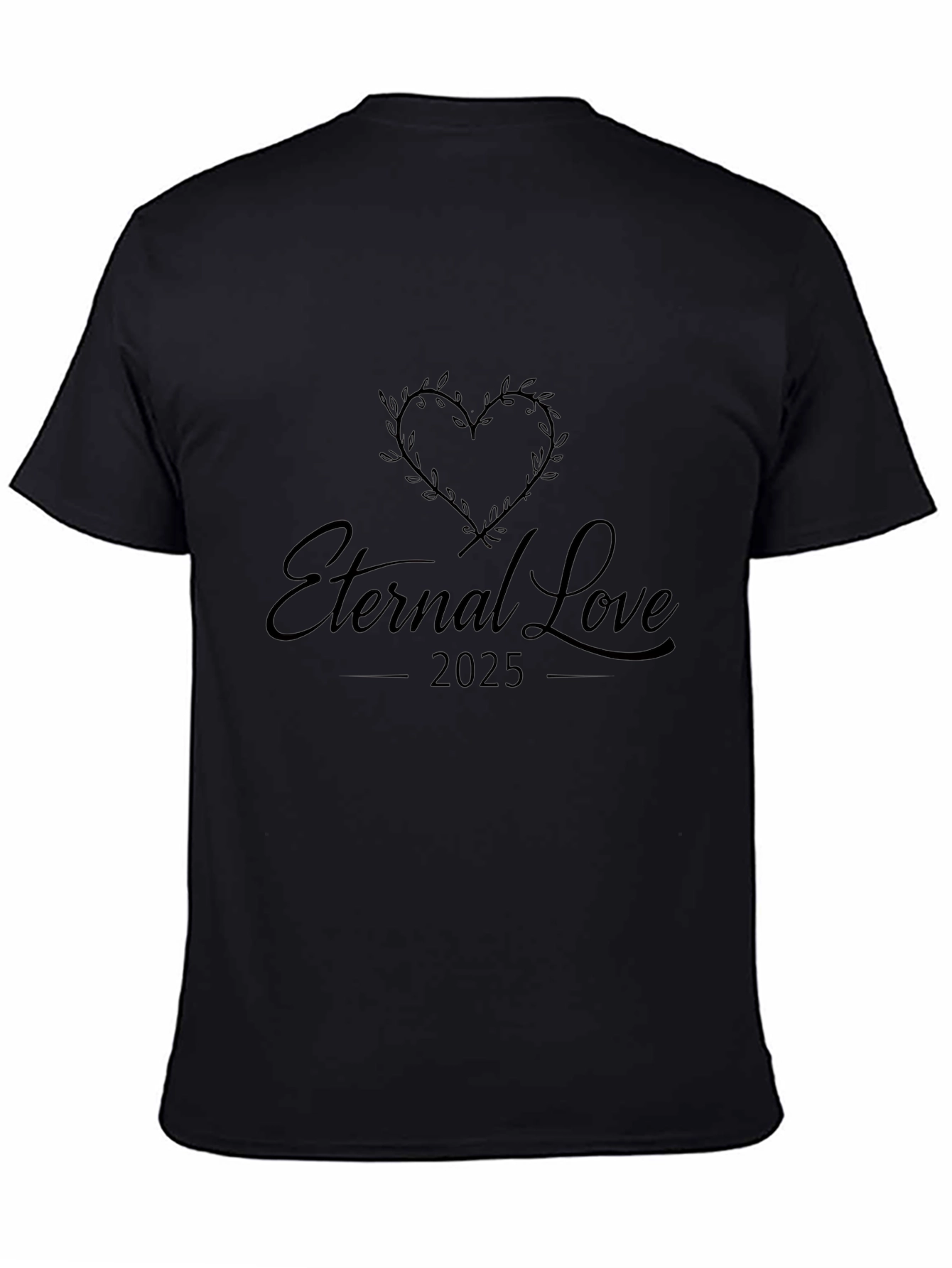 Camiseta Negra Amor Eterno 2025
