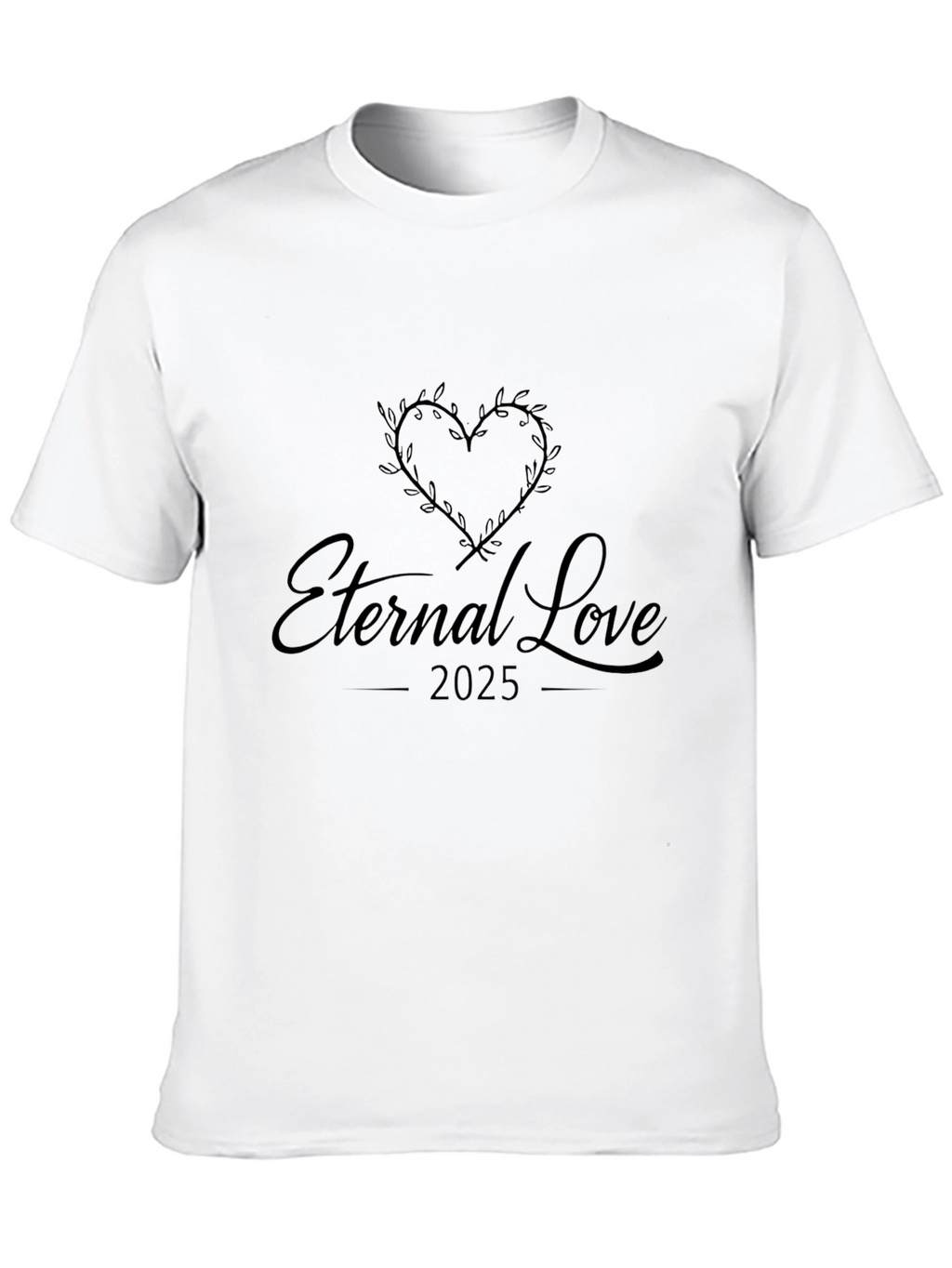 Camiseta Negra Amor Eterno 2025
