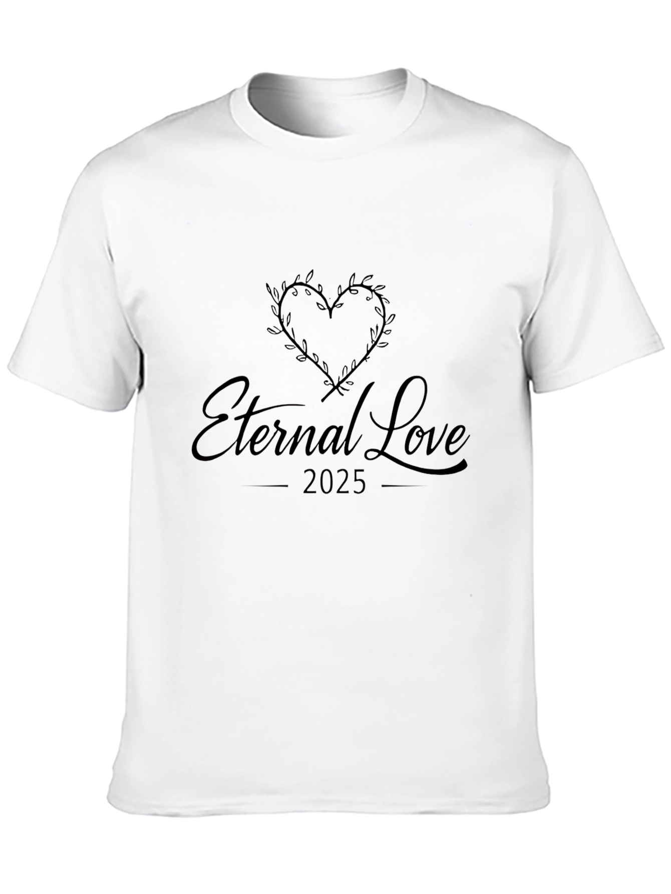 Camiseta Negra Amor Eterno 2025