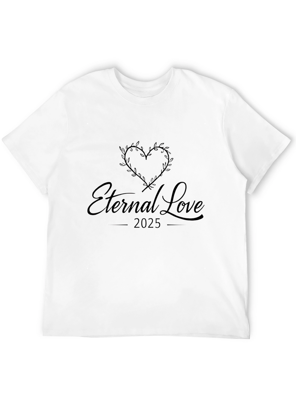 Camiseta Negra Amor Eterno 2025