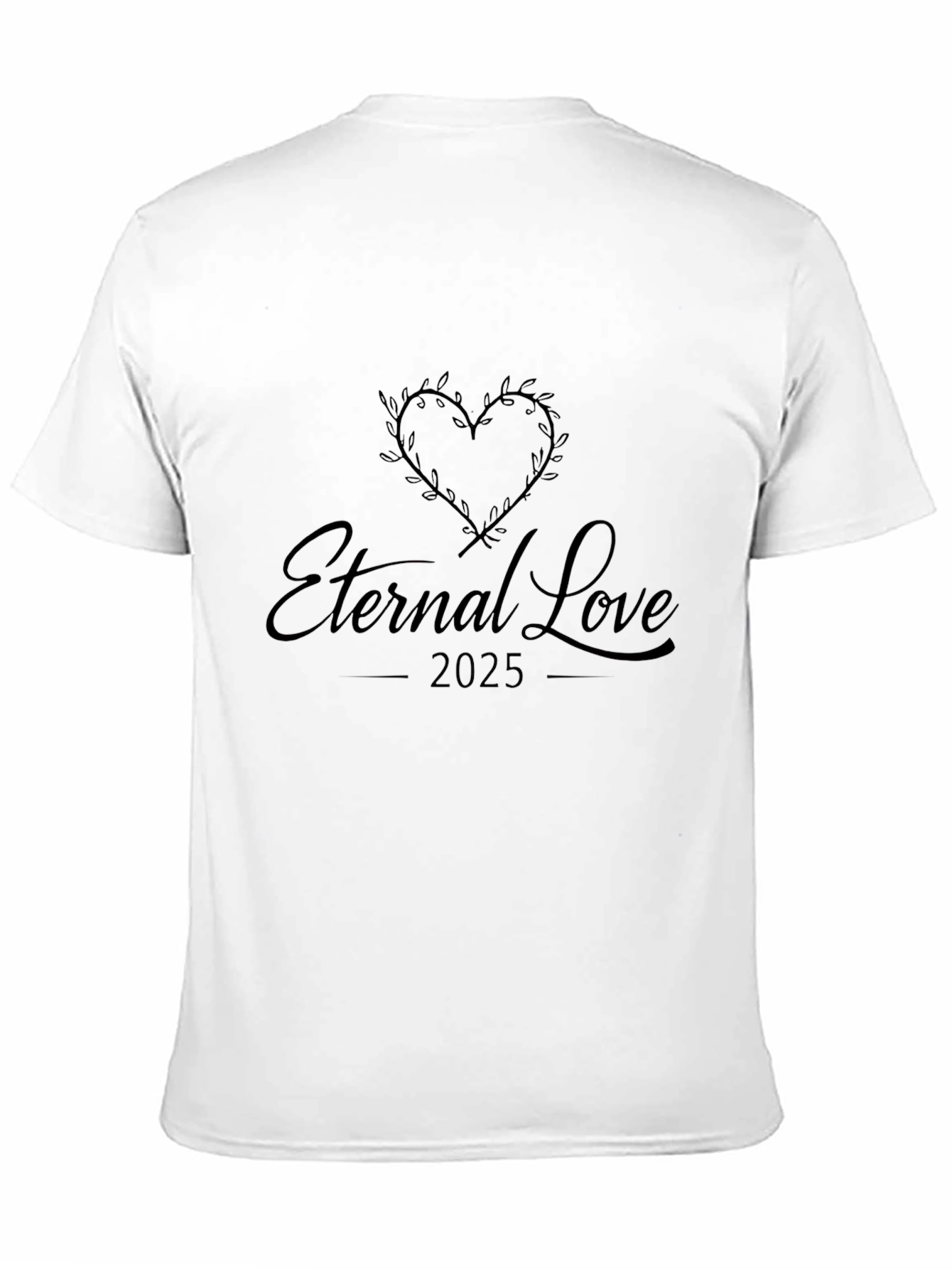 Camiseta Negra Amor Eterno 2025