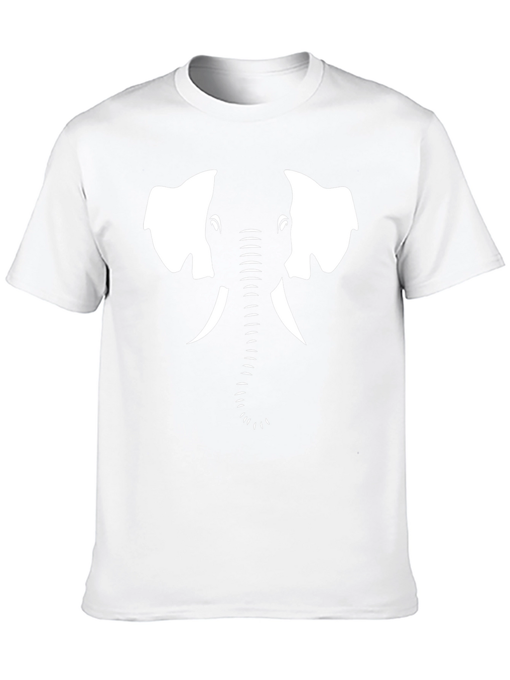 Camiseta Negra con Diseño de Elefante Blanco