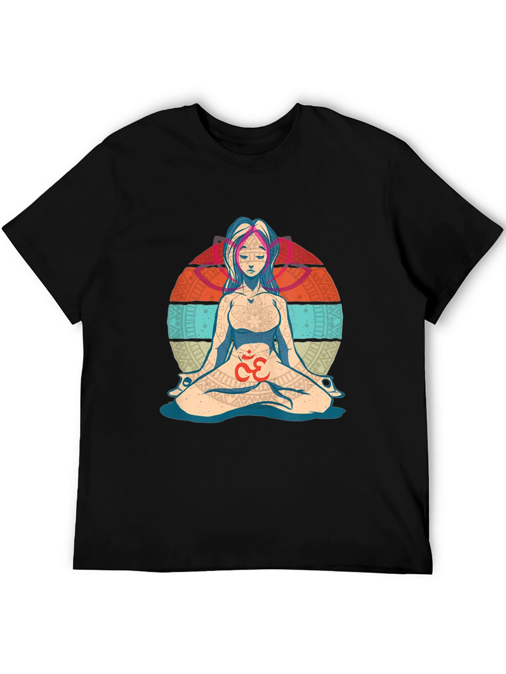 Camiseta Hombre Diseño Yoga Om Meditación
