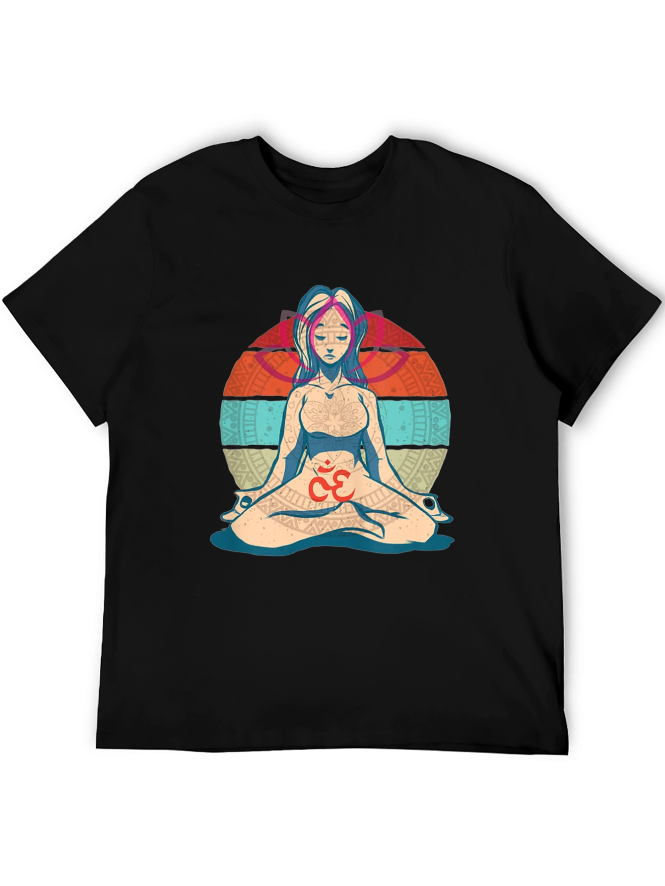 Camiseta Hombre Diseño Yoga Om Meditación
