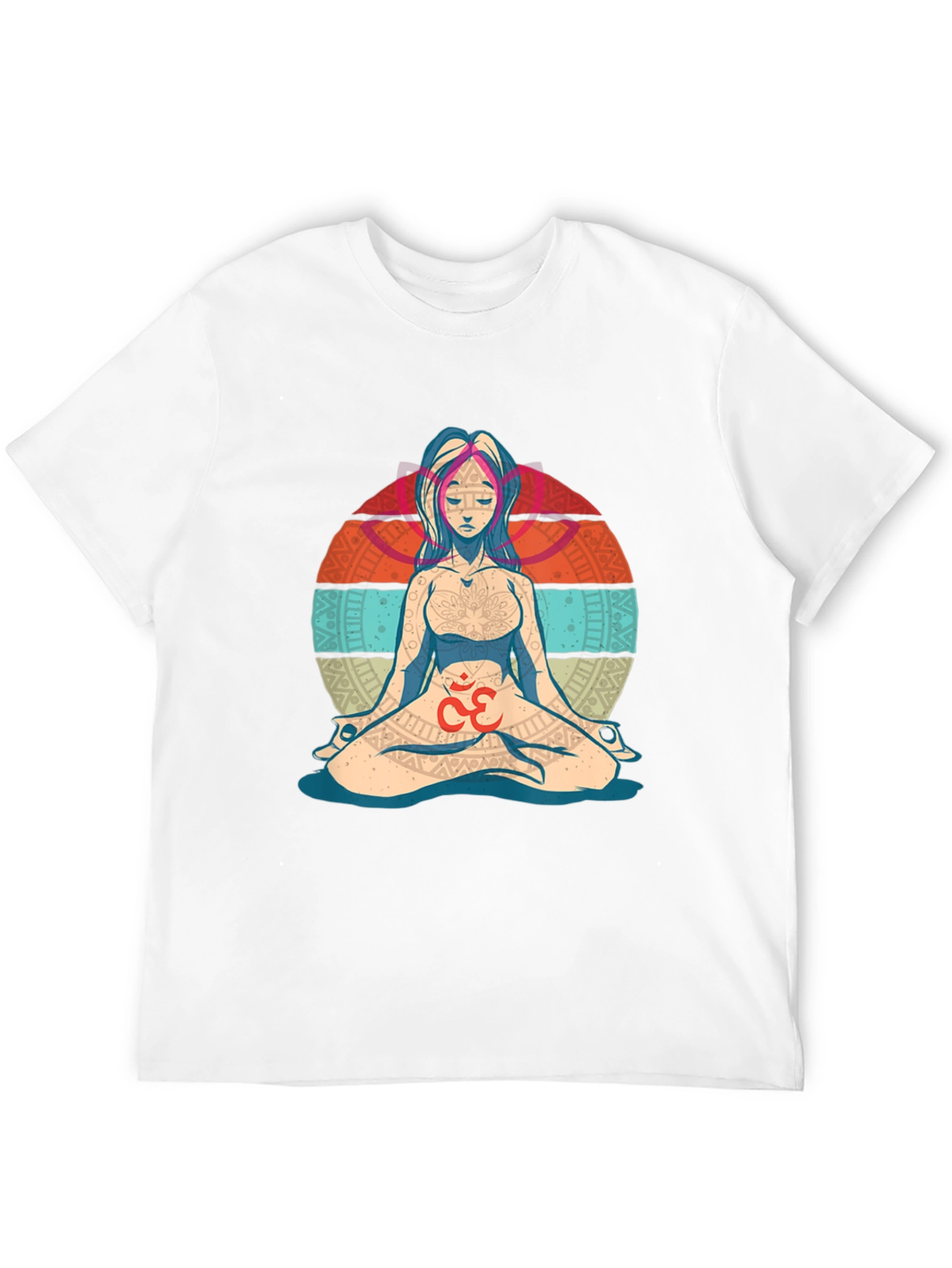 Camiseta Hombre Diseño Yoga Om Meditación