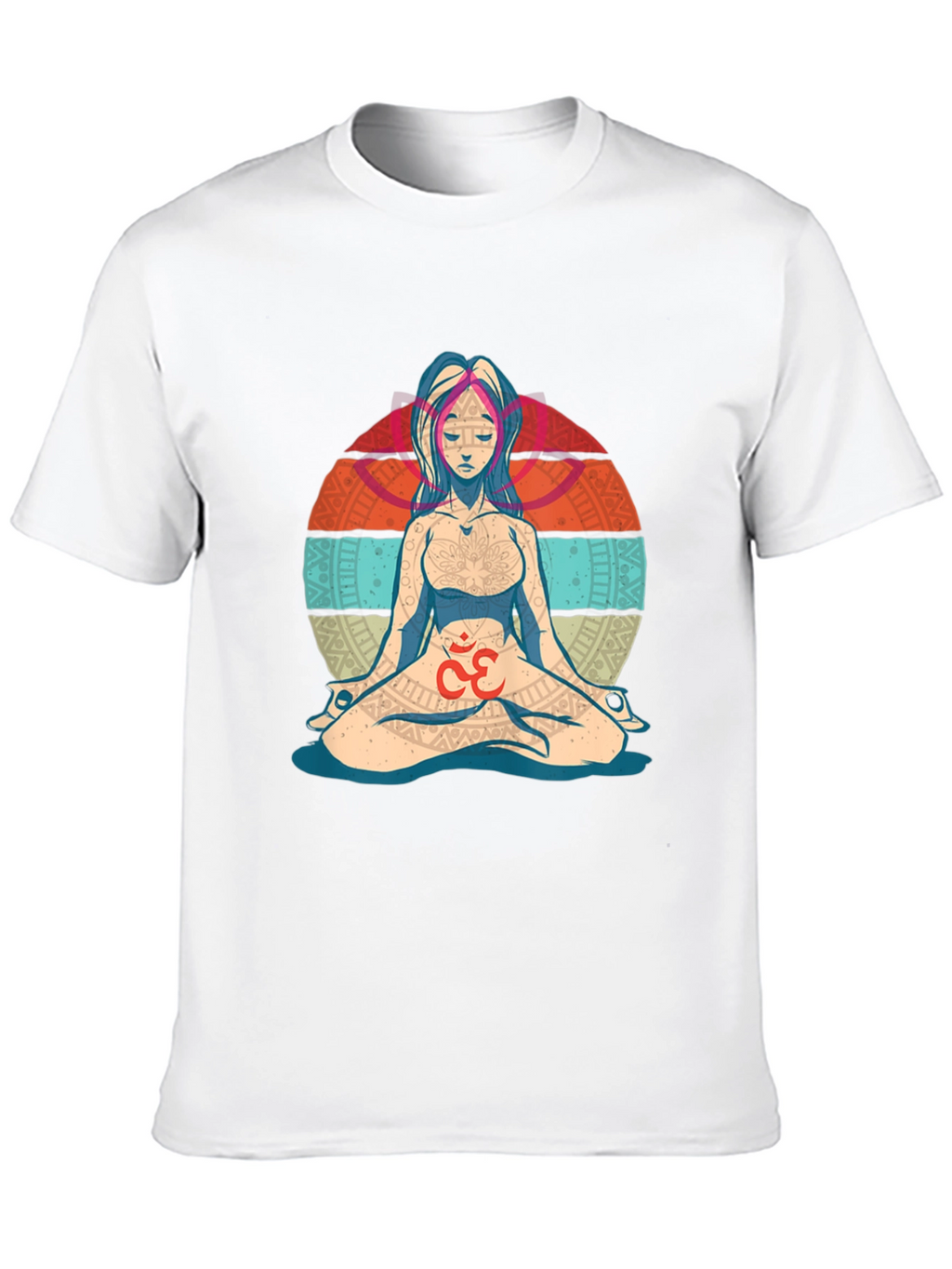 Camiseta Hombre Diseño Yoga Om Meditación