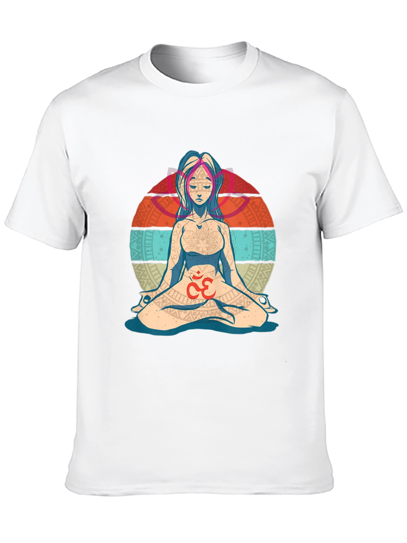 Camiseta Hombre Diseño Yoga Om Meditación