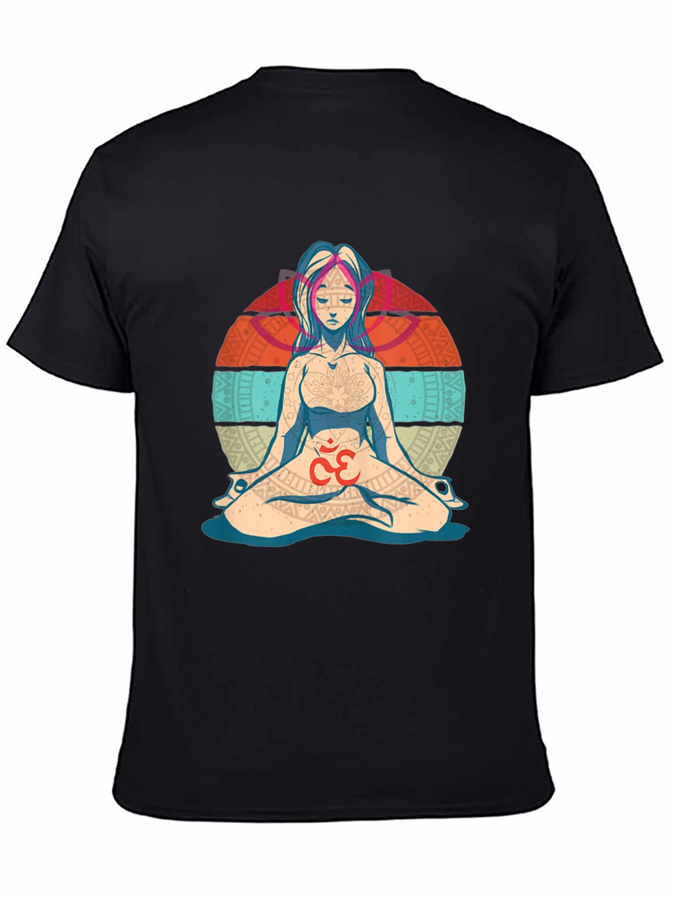 Camiseta Hombre Diseño Yoga Om Meditación