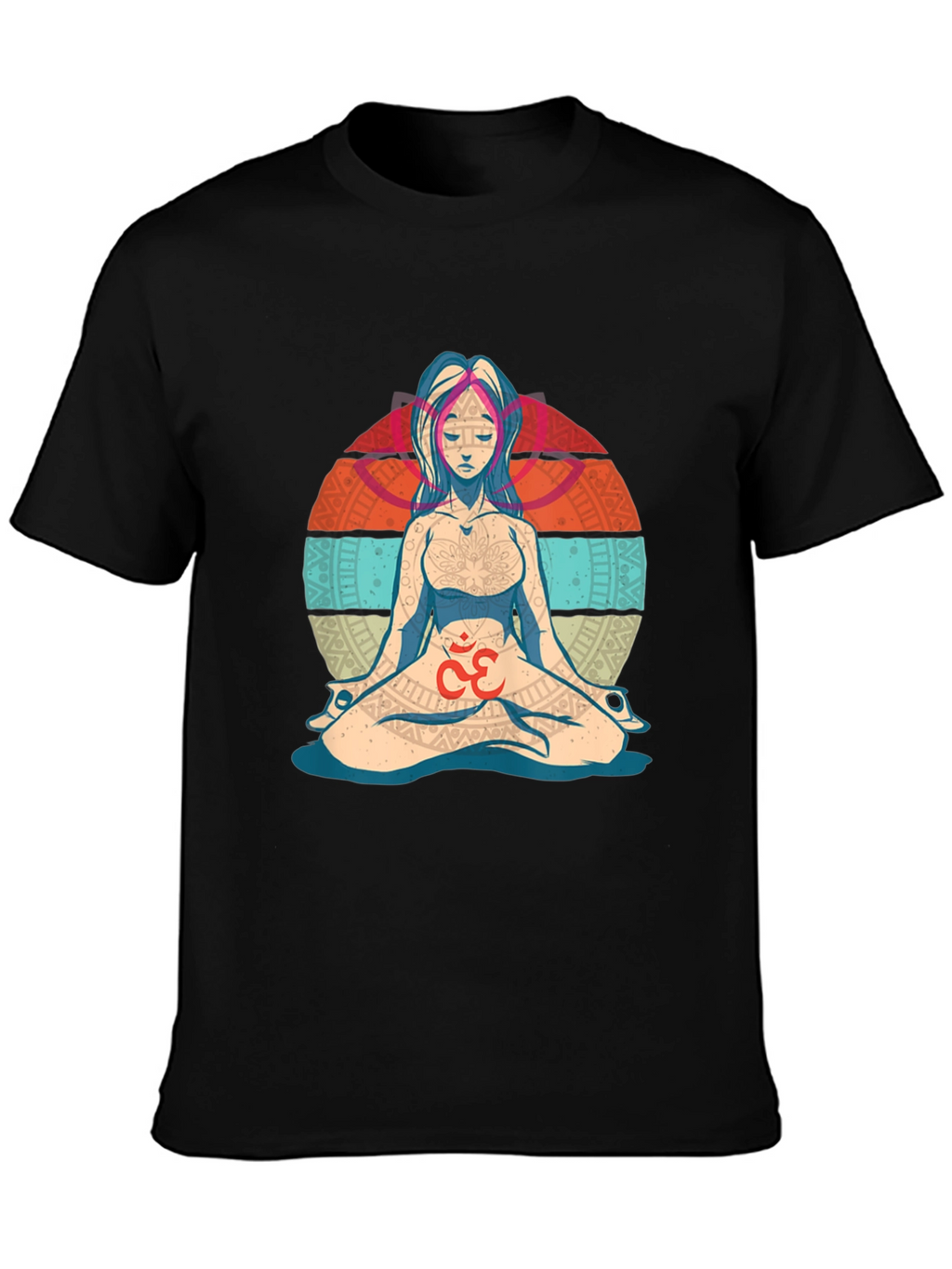 Camiseta Hombre Diseño Yoga Om Meditación