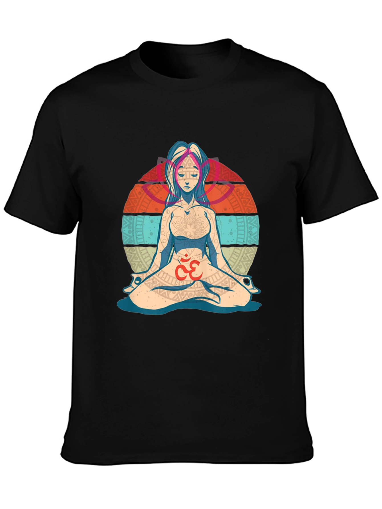 Camiseta Hombre Diseño Yoga Om Meditación