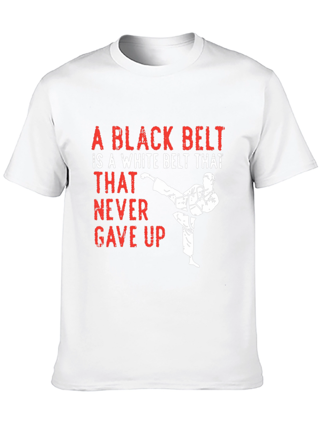 Camiseta Negra Cinturón Negro