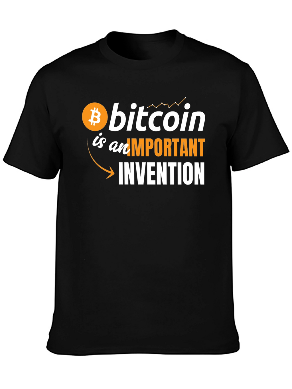 Camiseta Bitcoin: Invención Importante Estilo Moderno