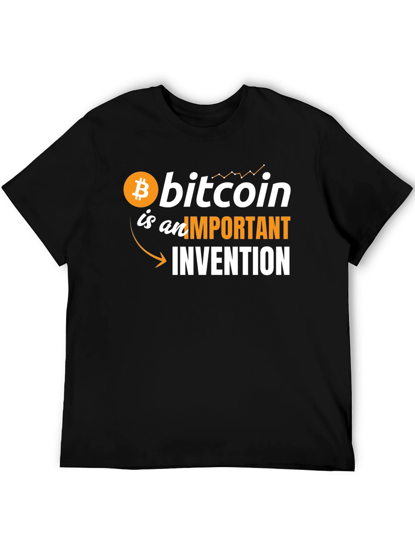 Camiseta Bitcoin: Invención Importante Estilo Moderno