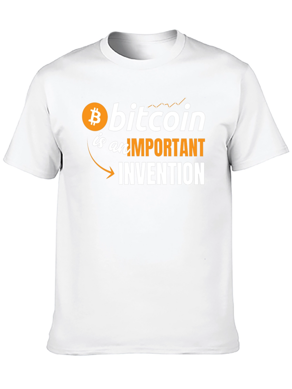 Camiseta Bitcoin: Invención Importante Estilo Moderno