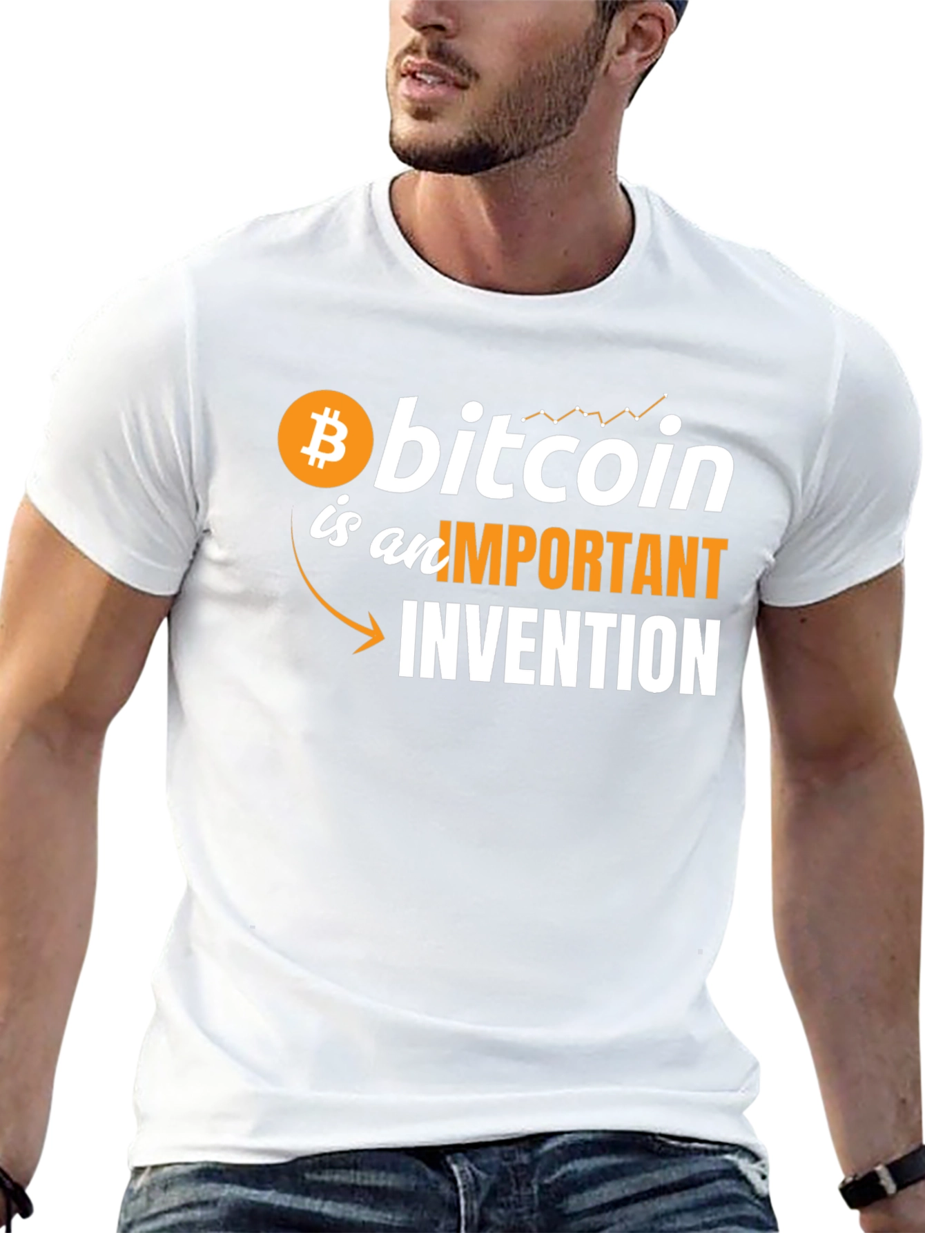 Camiseta Bitcoin: Invención Importante Estilo Moderno