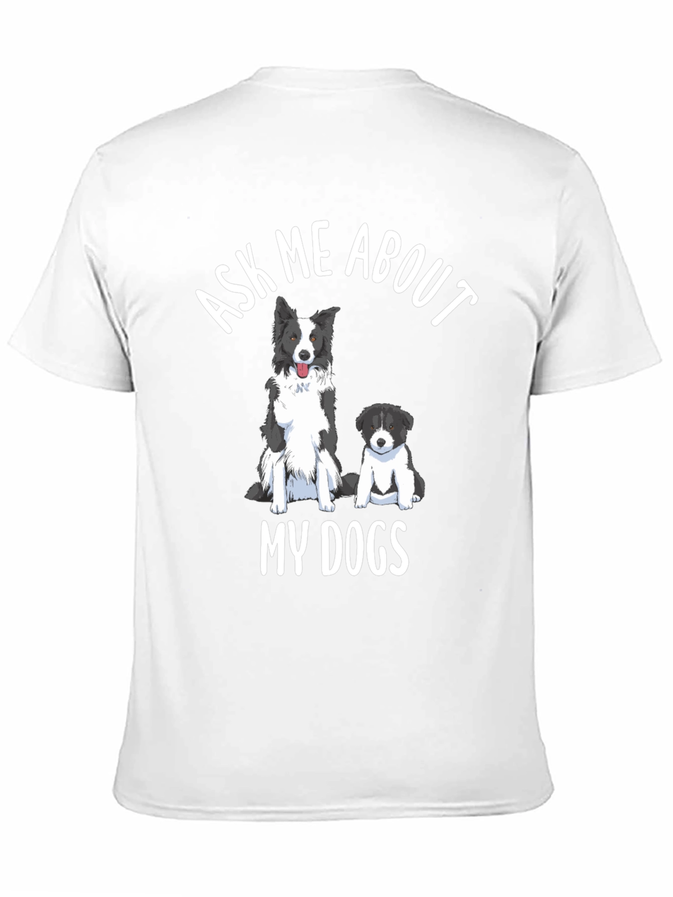 Camiseta Hombre Pregúntame Por Mis Perros Algodón