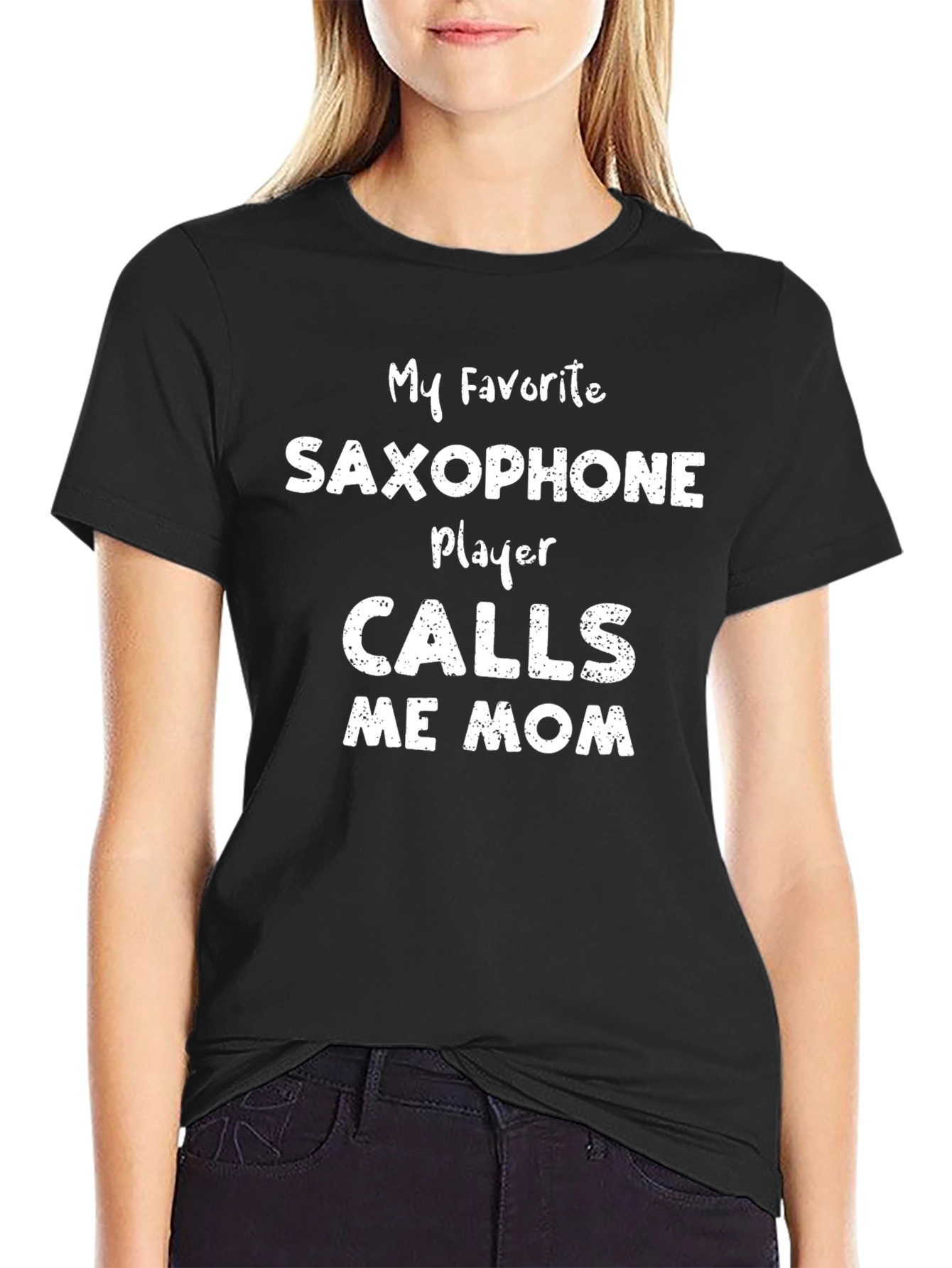 Camiseta Mi Saxofonista Favorito Me Llama Mamá