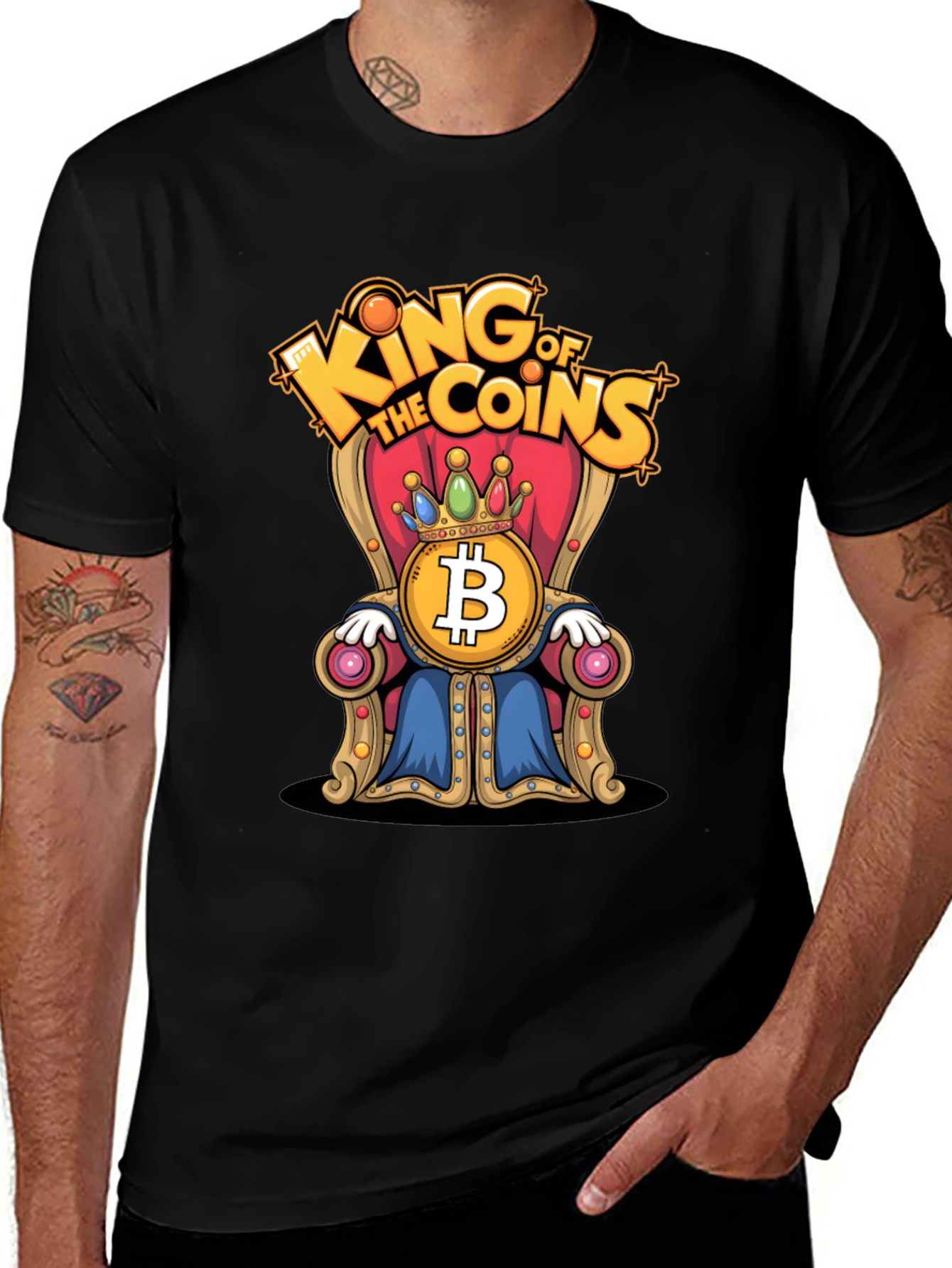 Camiseta Bitcoin Rey de las Monedas - Crypto T-Shirt