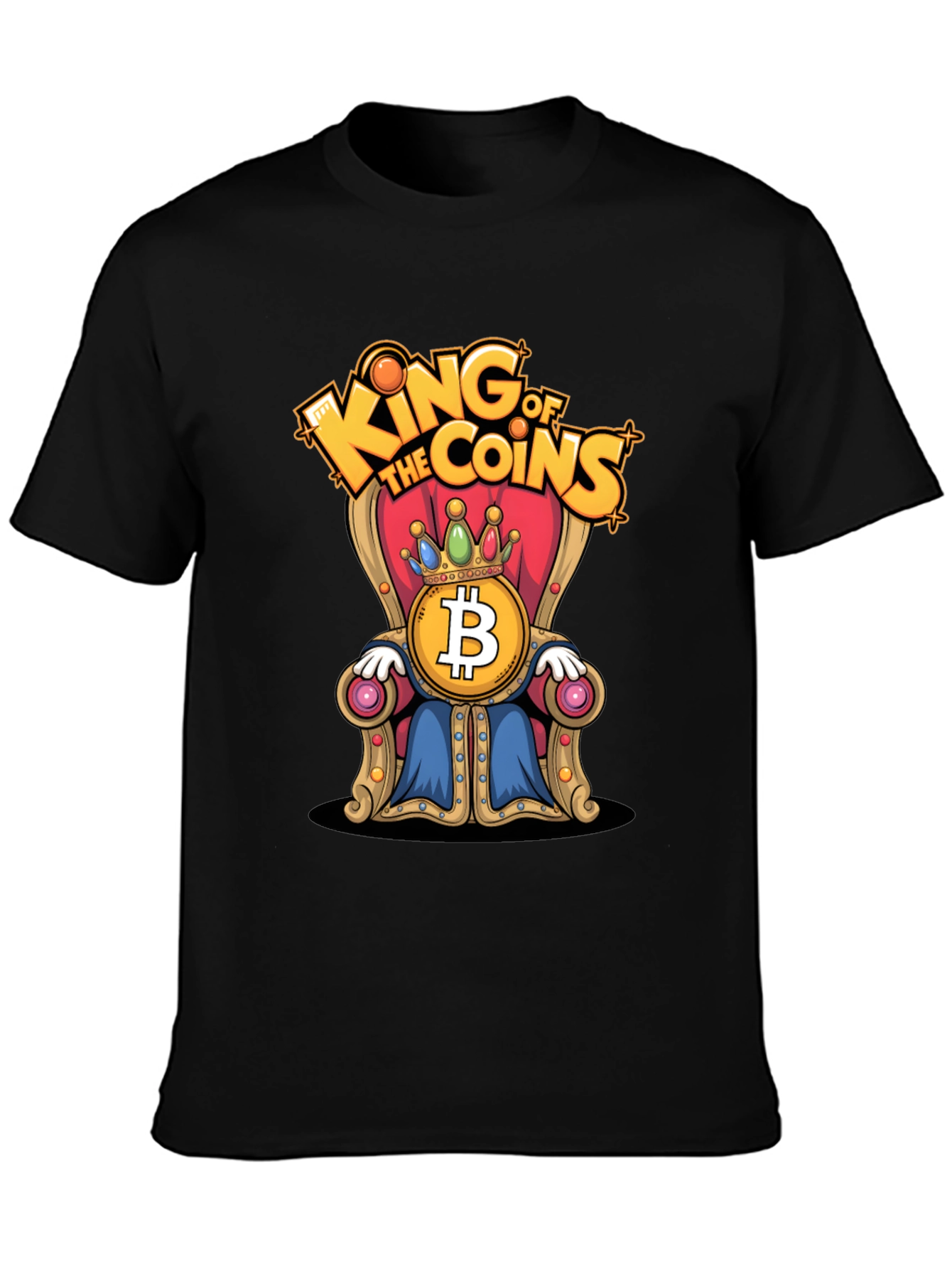 Camiseta Bitcoin Rey de las Monedas - Crypto T-Shirt
