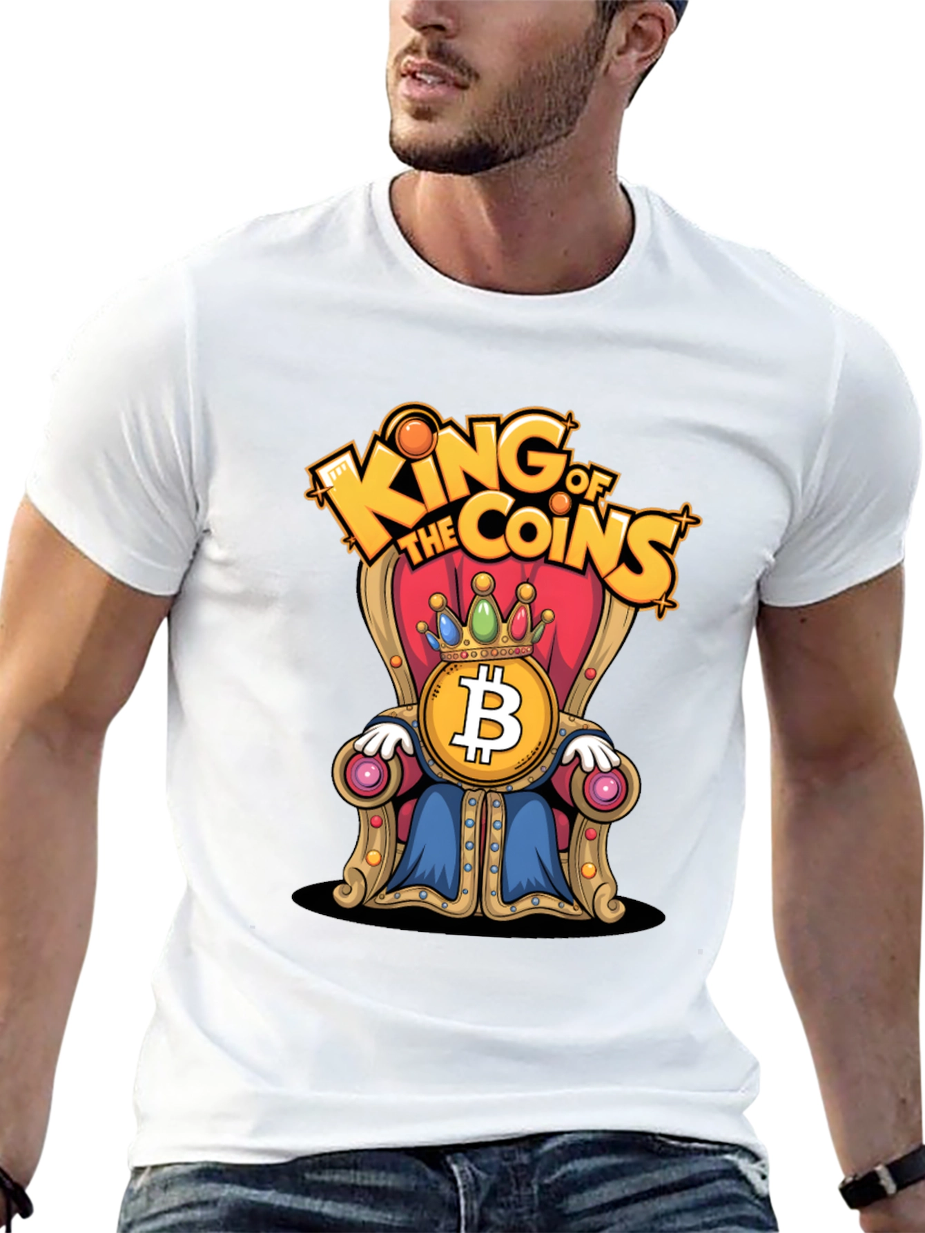Camiseta Bitcoin Rey de las Monedas - Crypto T-Shirt