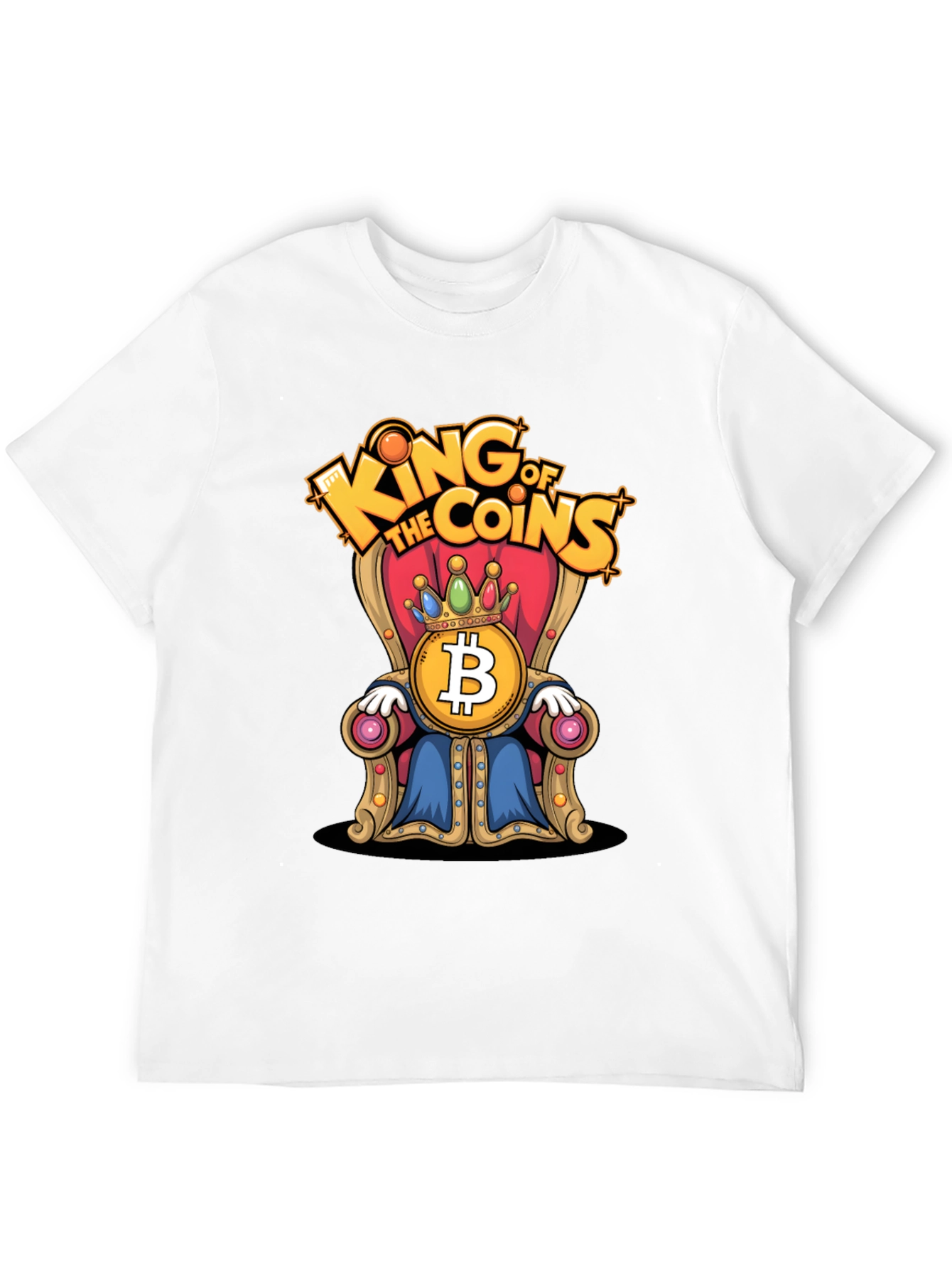 Camiseta Bitcoin Rey de las Monedas - Crypto T-Shirt