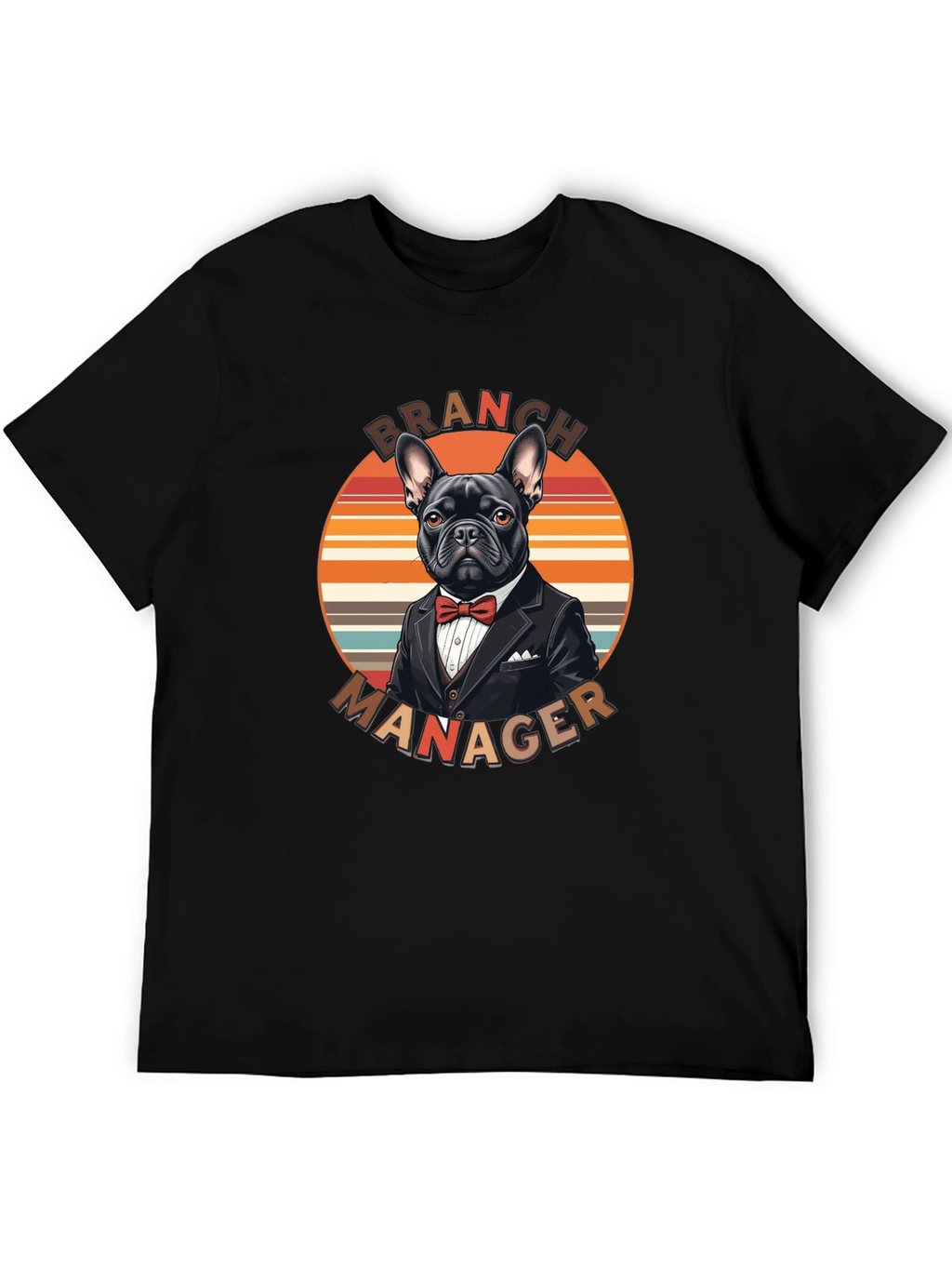 Camiseta Branch Manager Diseño Bulldog Francés Elegante