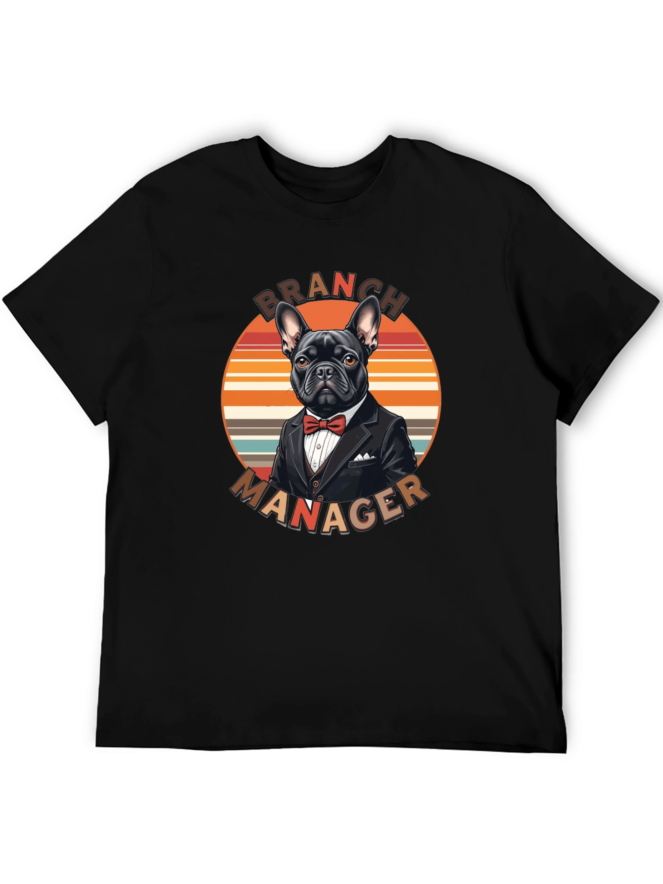 Camiseta Branch Manager Diseño Bulldog Francés Elegante