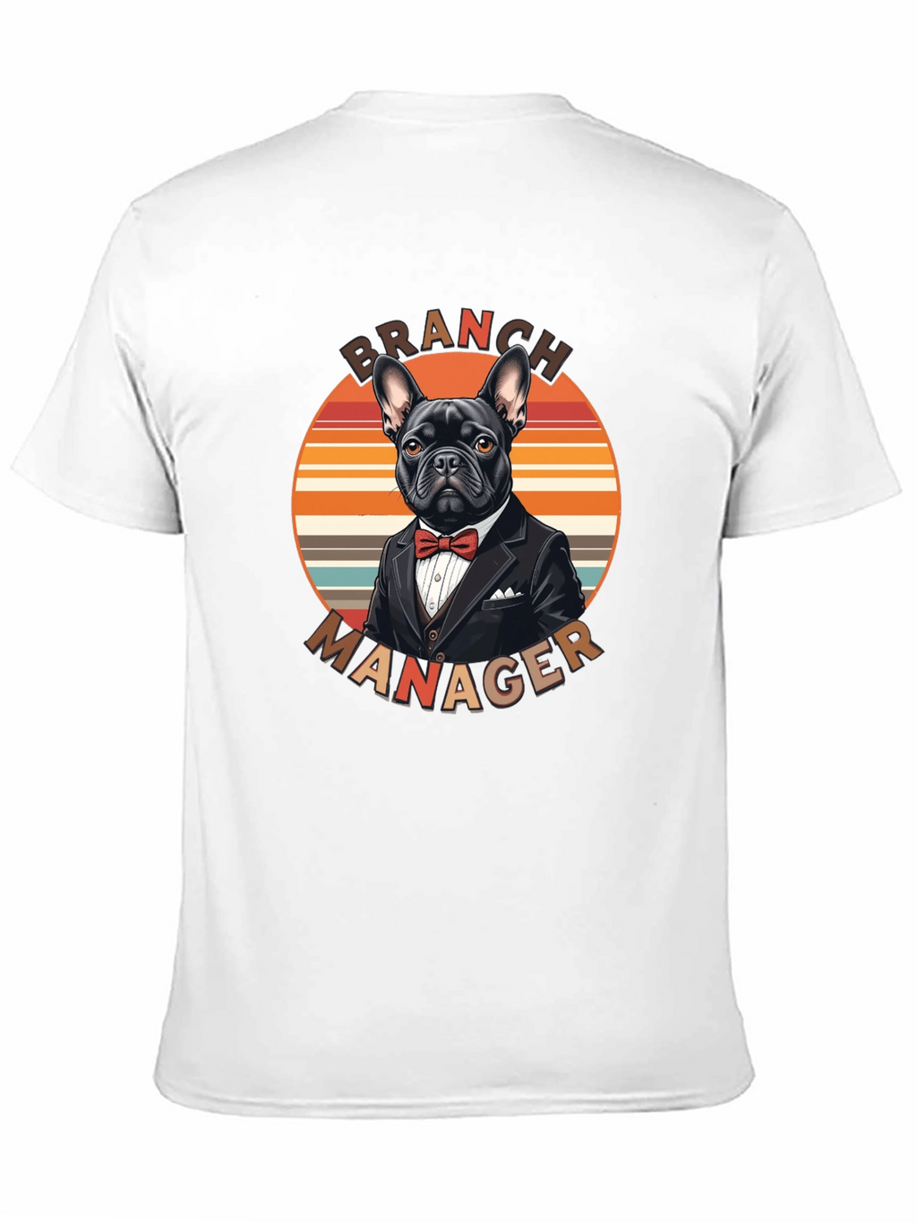 Camiseta Branch Manager Diseño Bulldog Francés Elegante